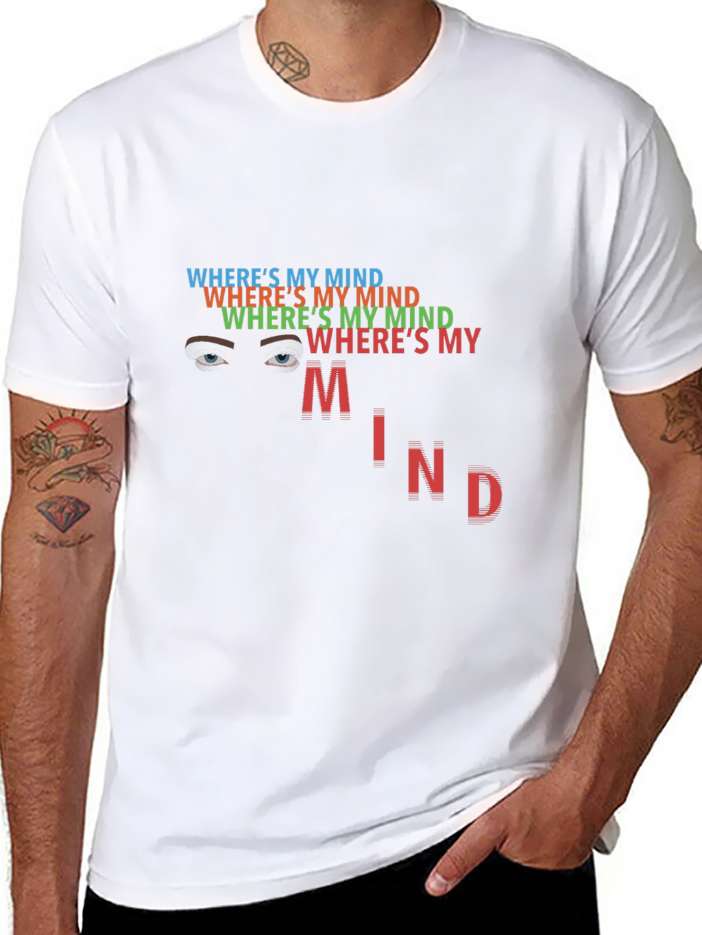 Wheres My Mind Graphic Tee - Trendy Statement Shirt