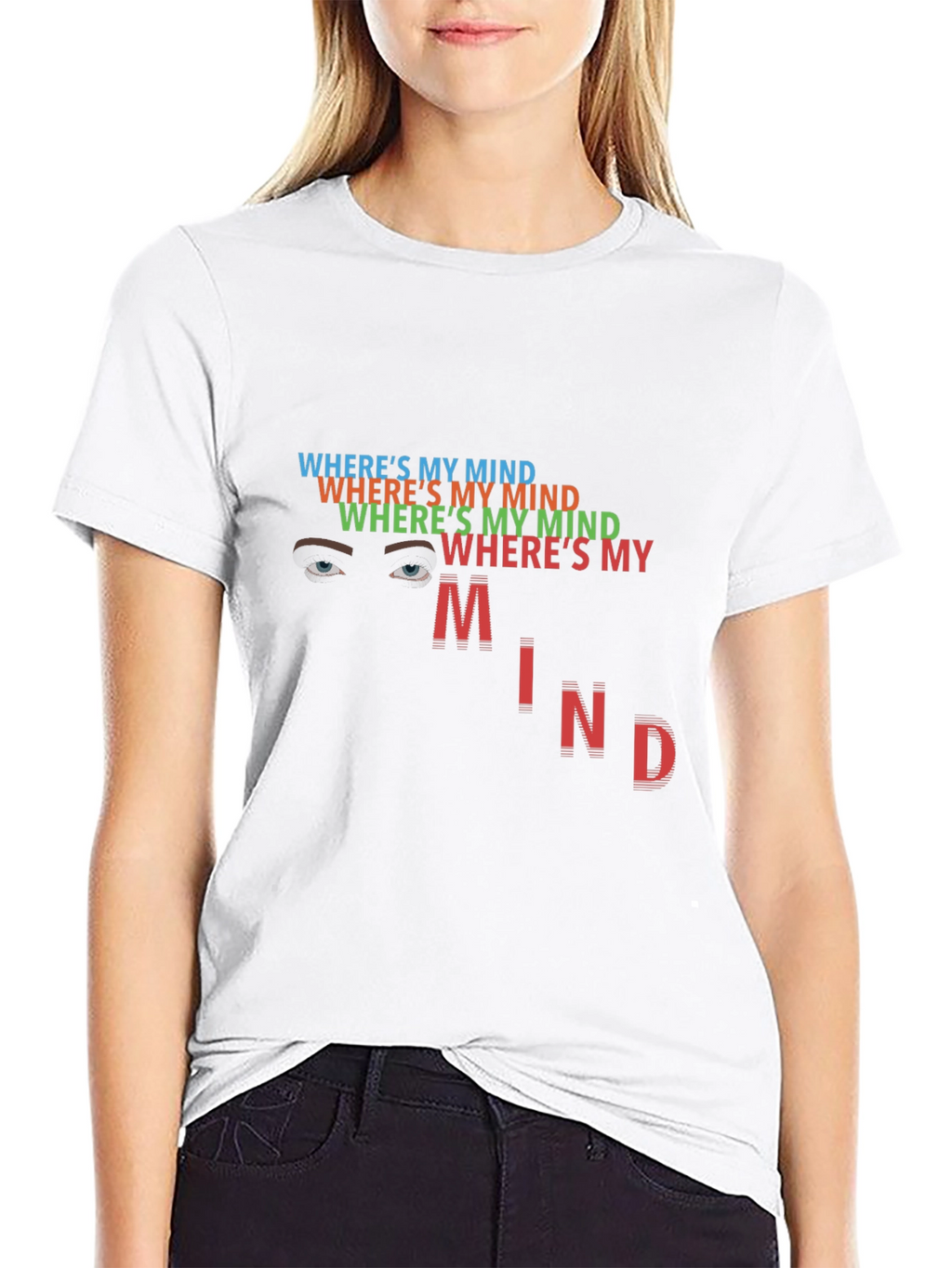 Wheres My Mind Graphic Tee - Trendy Statement Shirt