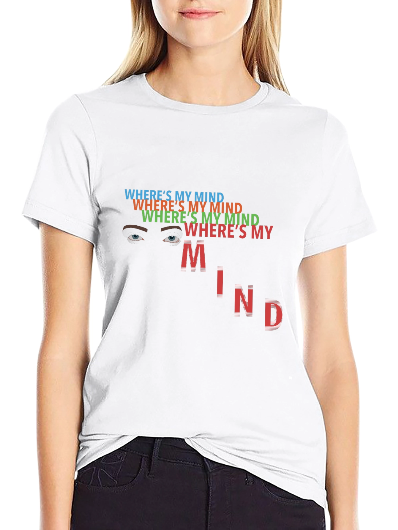 Wheres My Mind Graphic Tee - Trendy Statement Shirt