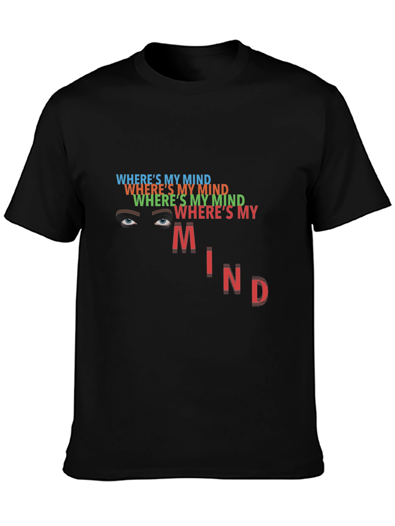 Wheres My Mind Graphic Tee - Trendy Statement Shirt