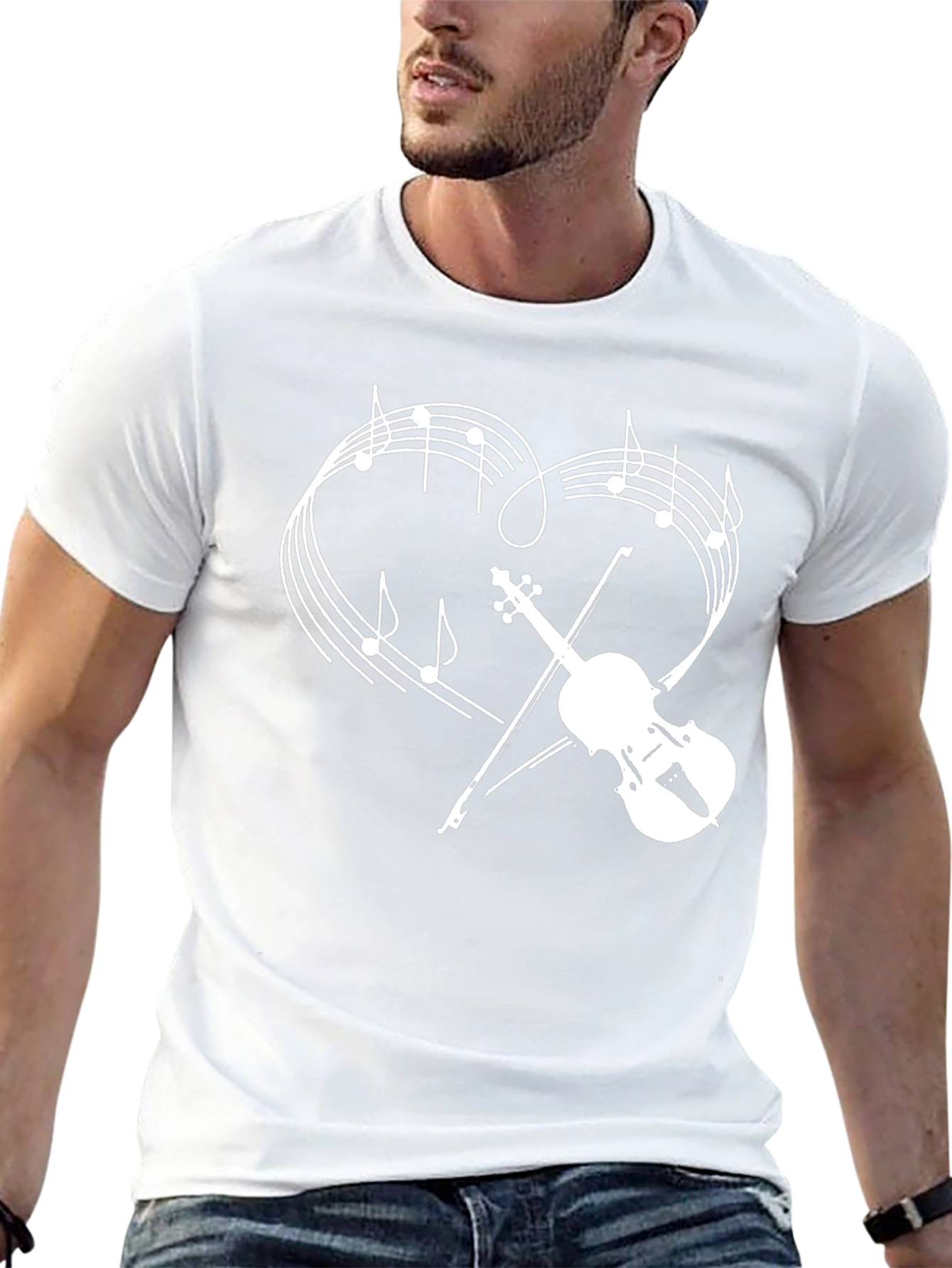 Musical Heart Violin T-Shirt