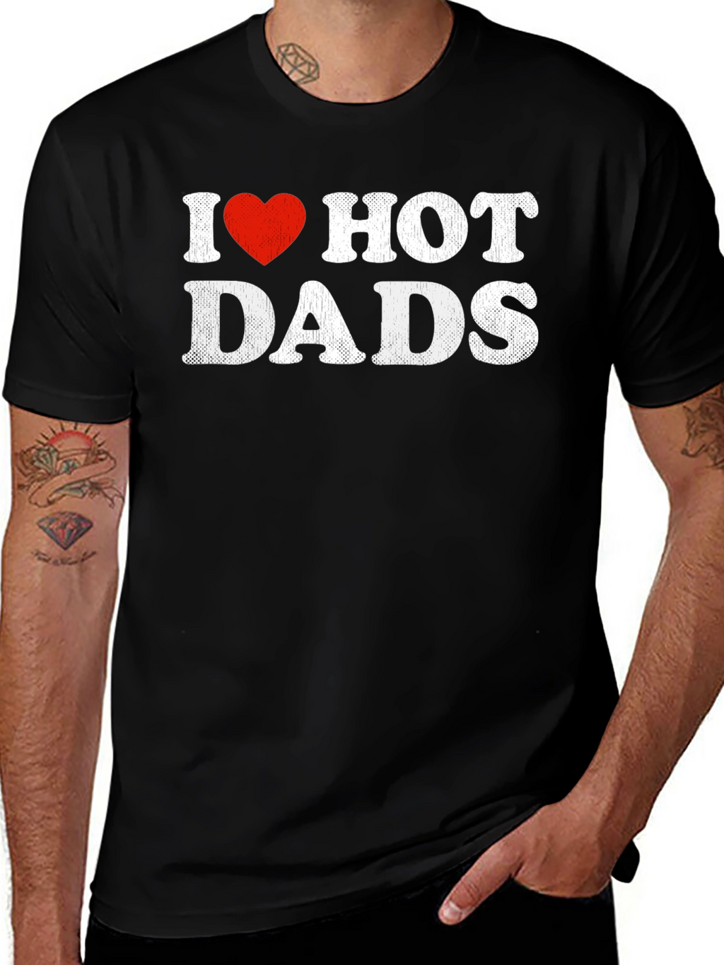 I Heart Hot Dads Graphic T-Shirt
