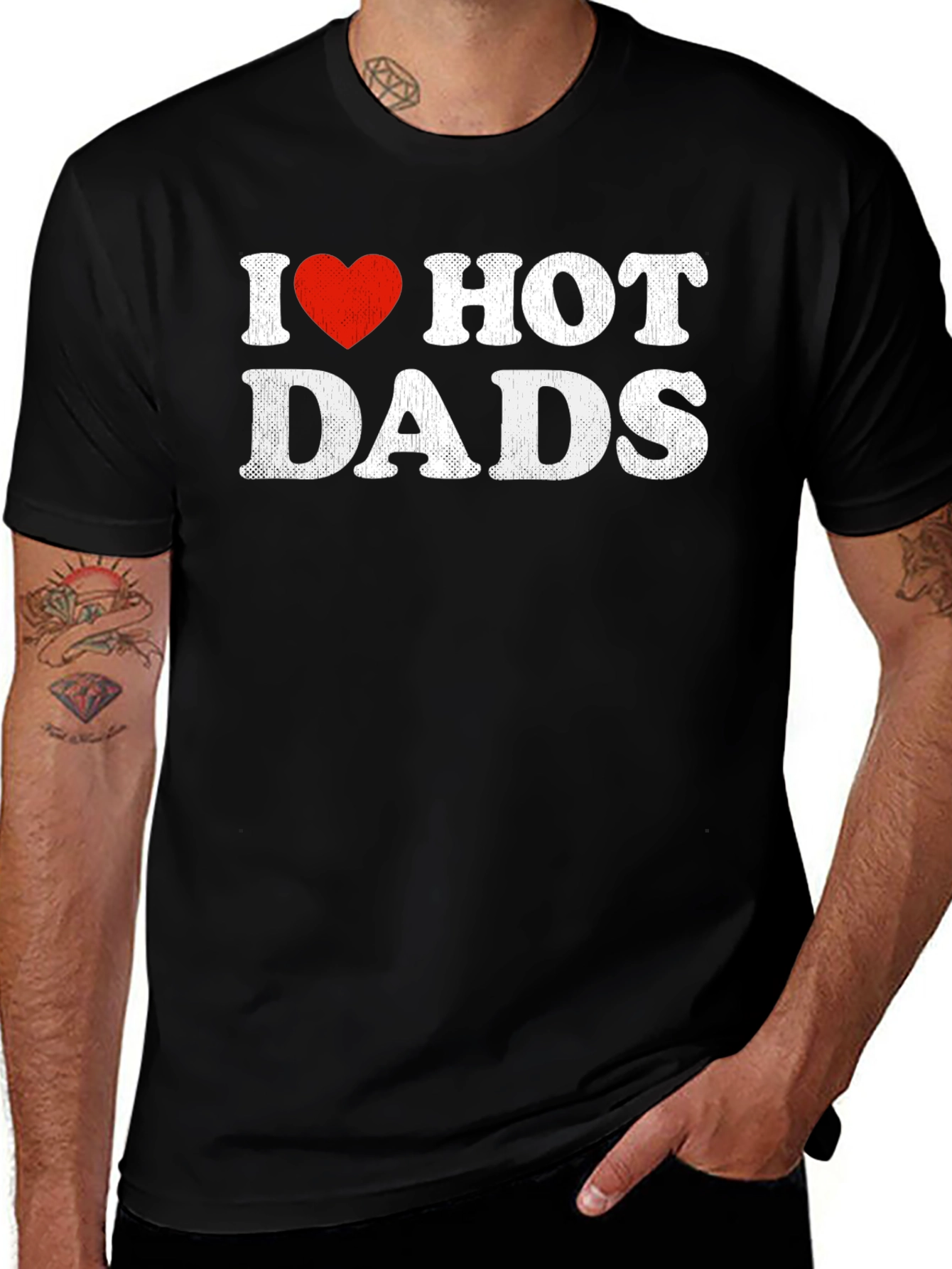 I Heart Hot Dads Graphic T-Shirt