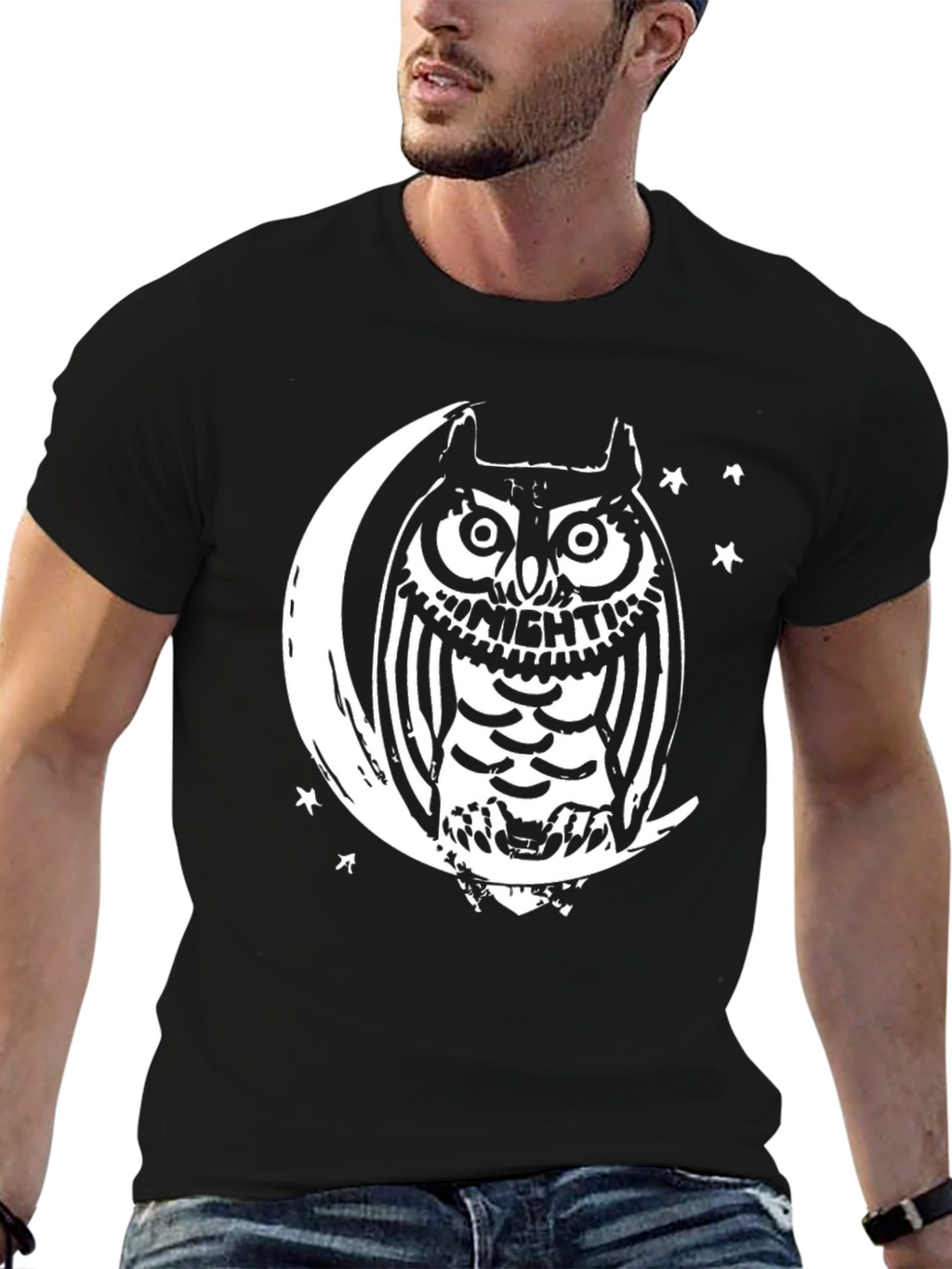 Night Owl on Moon T-Shirt