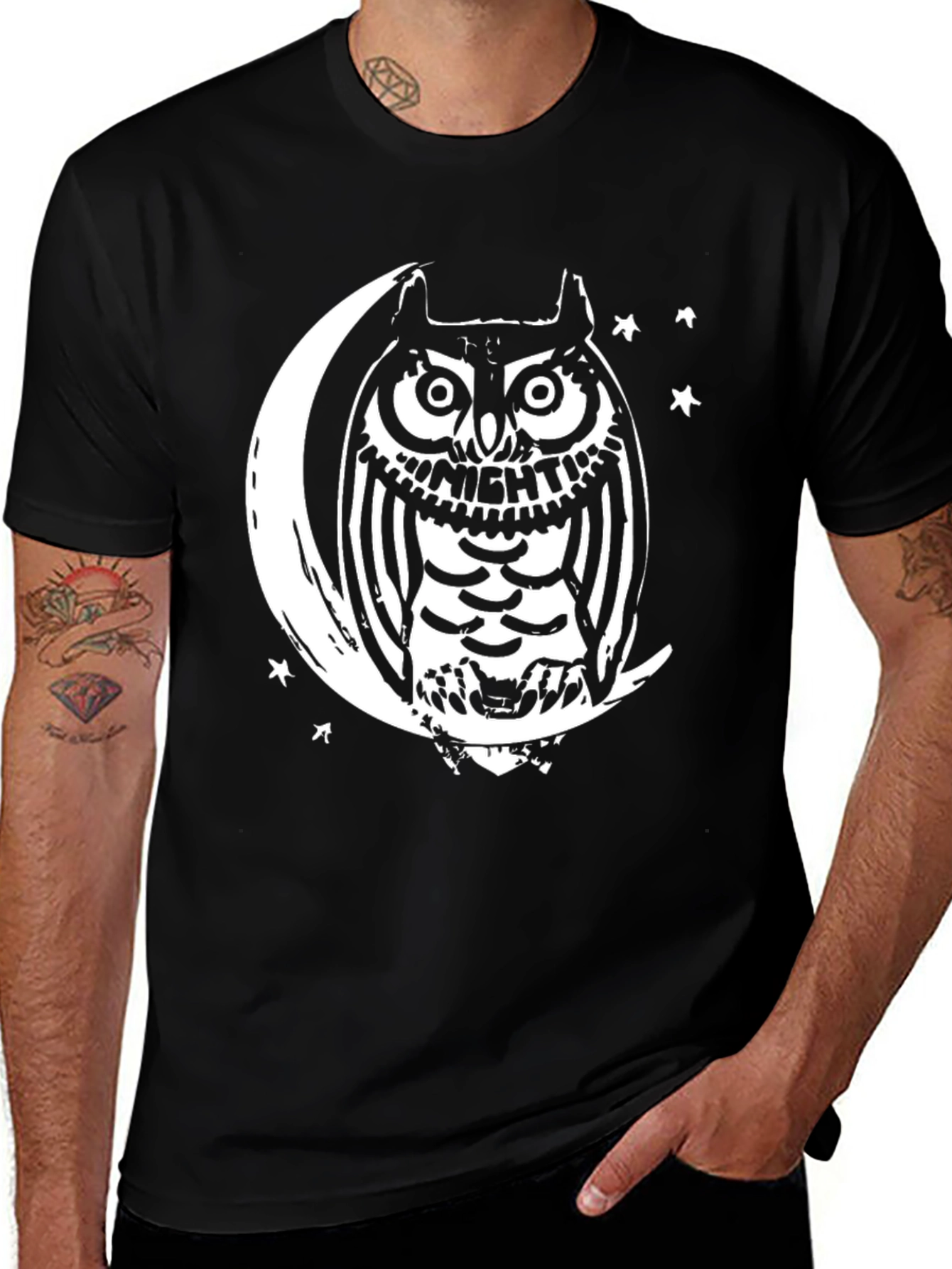 Night Owl on Moon T-Shirt