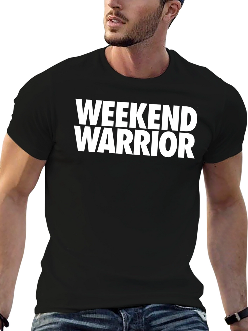Weekend Warrior Black Graphic Tee