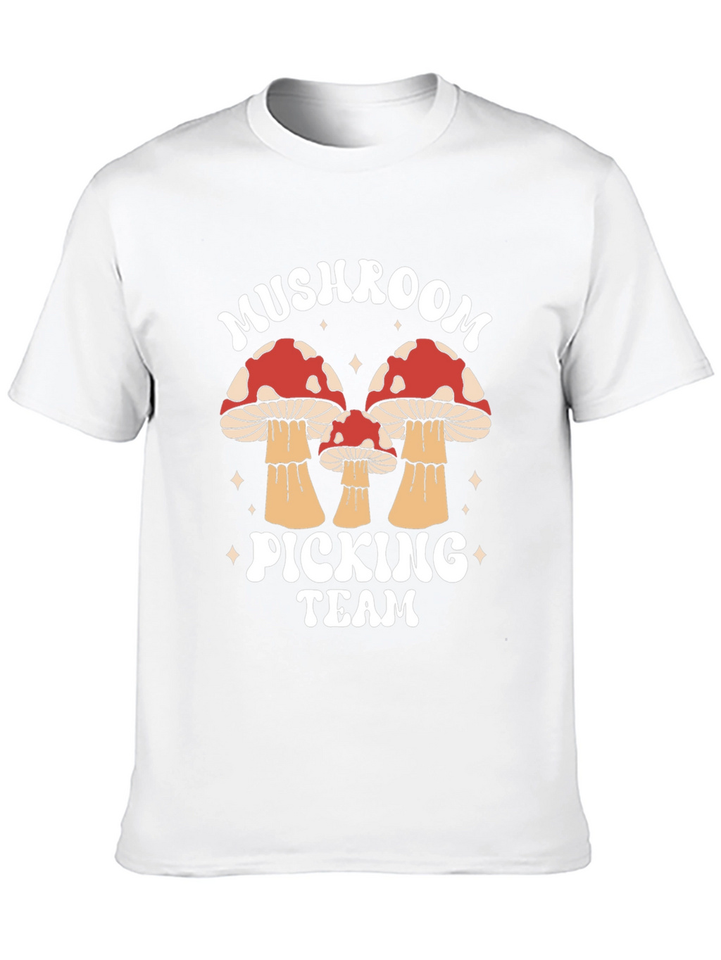Mushroom Picking Team Graphic T-Shirt