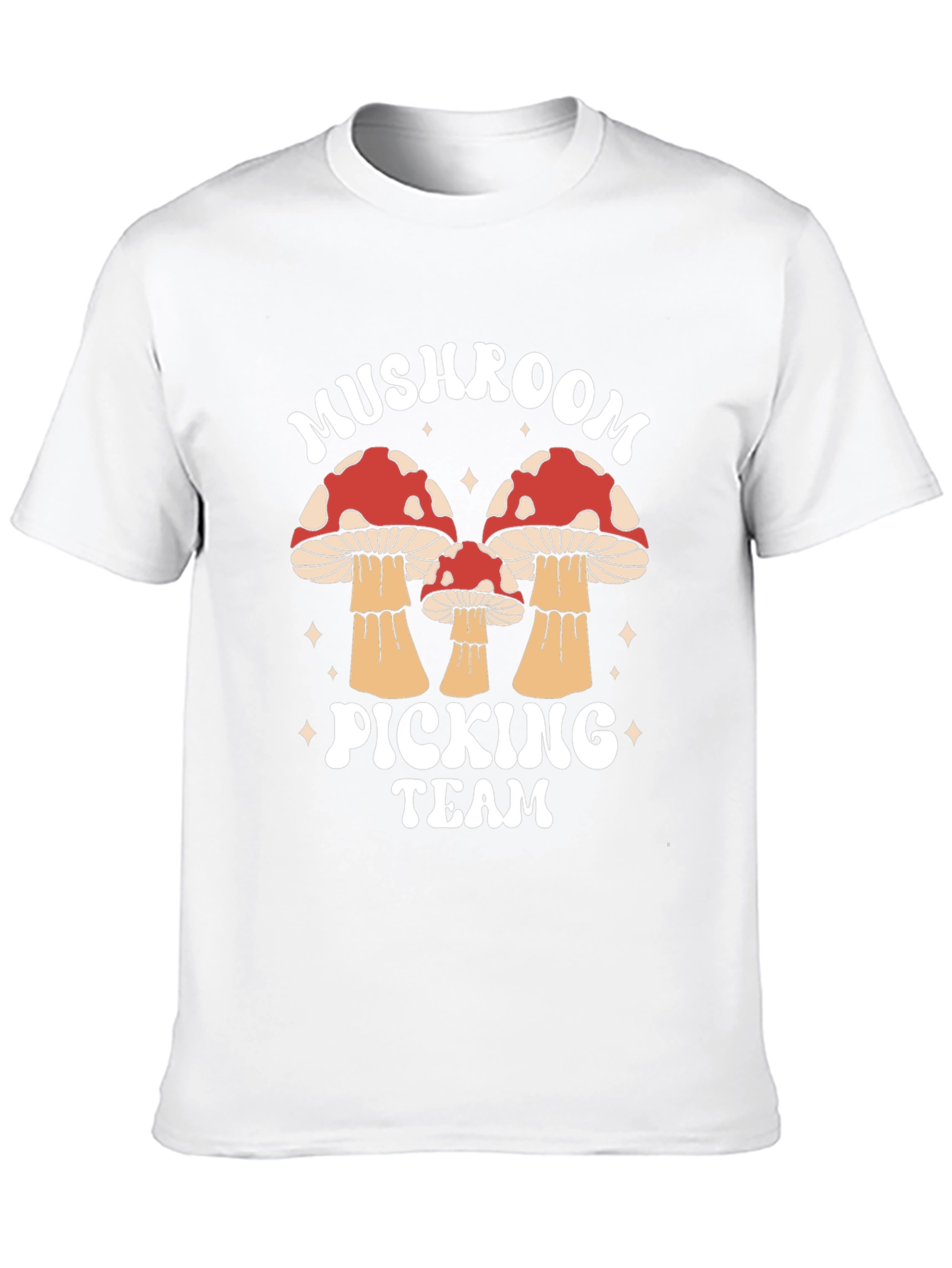 Mushroom Picking Team Graphic T-Shirt