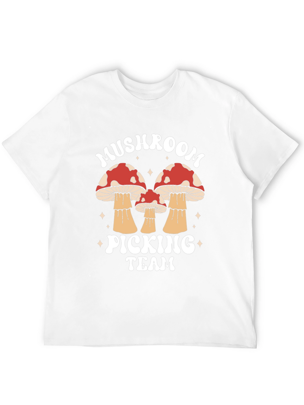 Mushroom Picking Team Graphic T-Shirt
