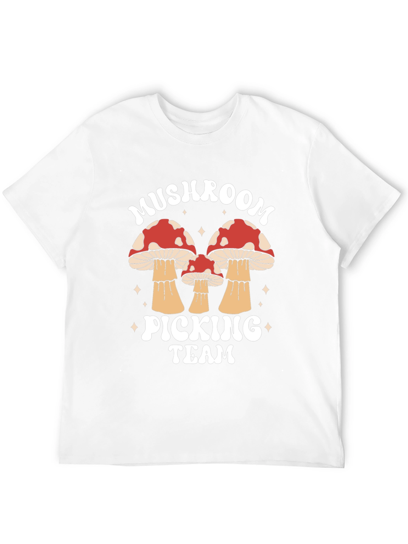 Mushroom Picking Team Graphic T-Shirt