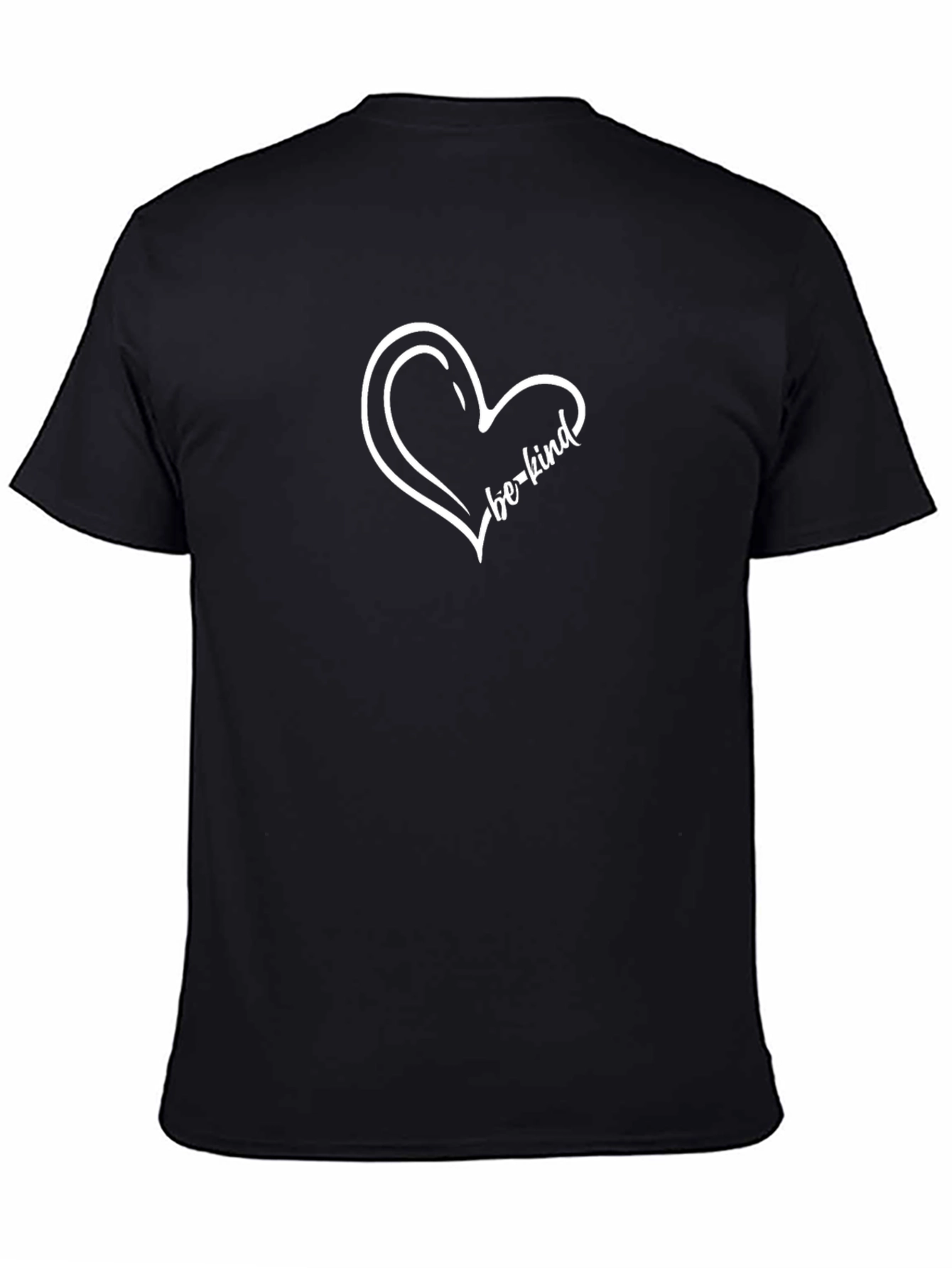 Be Kind Heart Graphic Tee - Black Unisex Shirt