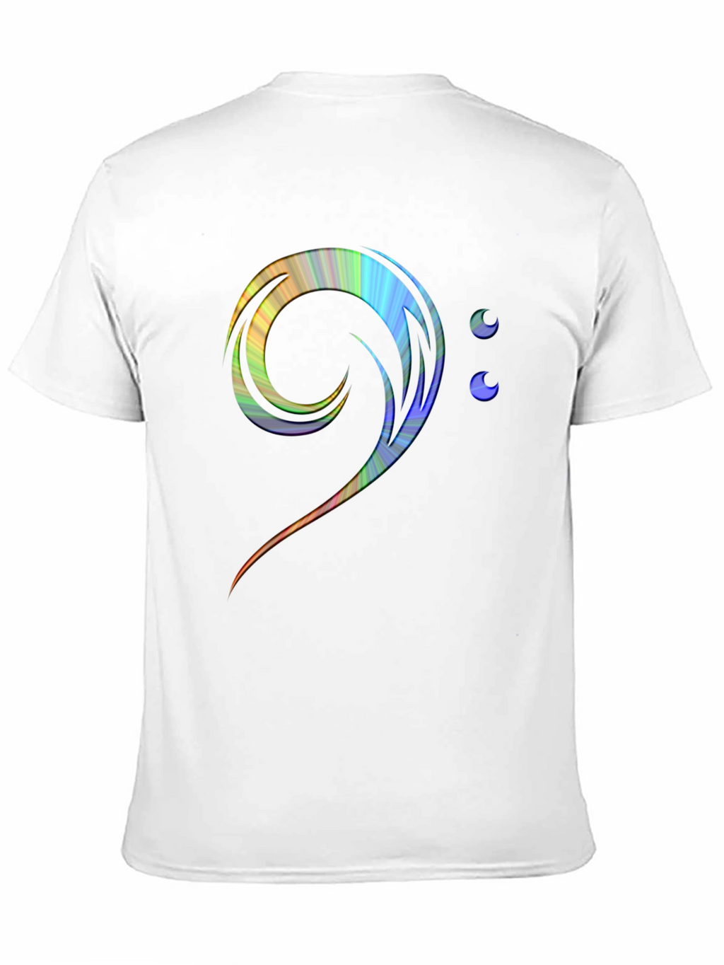 Bass Clef Rainbow T-Shirt - Music Lover Tee
