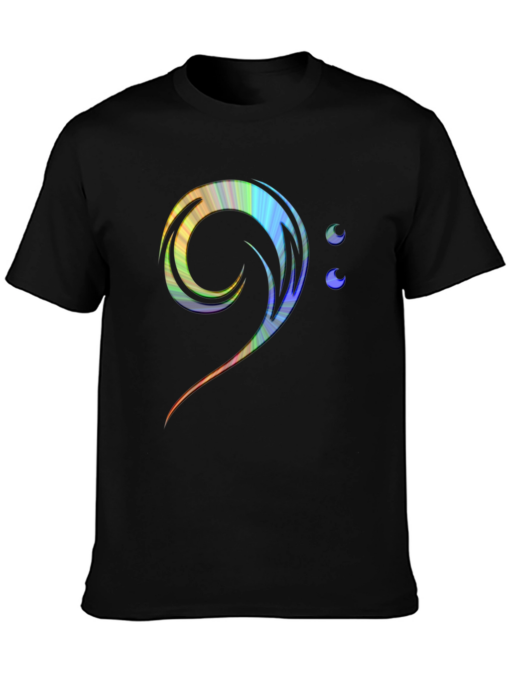 Bass Clef Rainbow T-Shirt - Music Lover Tee