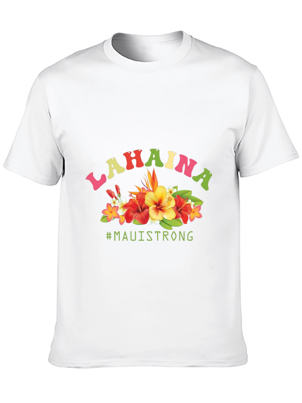 Lahaina Maui Strong Floral Graphic Tee