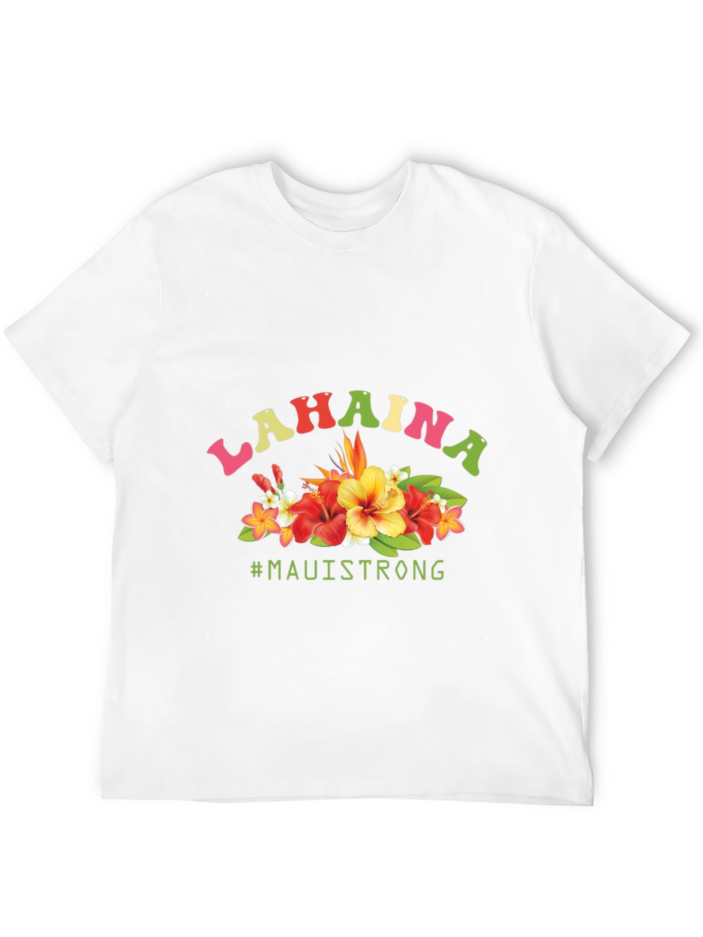 Lahaina Maui Strong Floral Graphic Tee