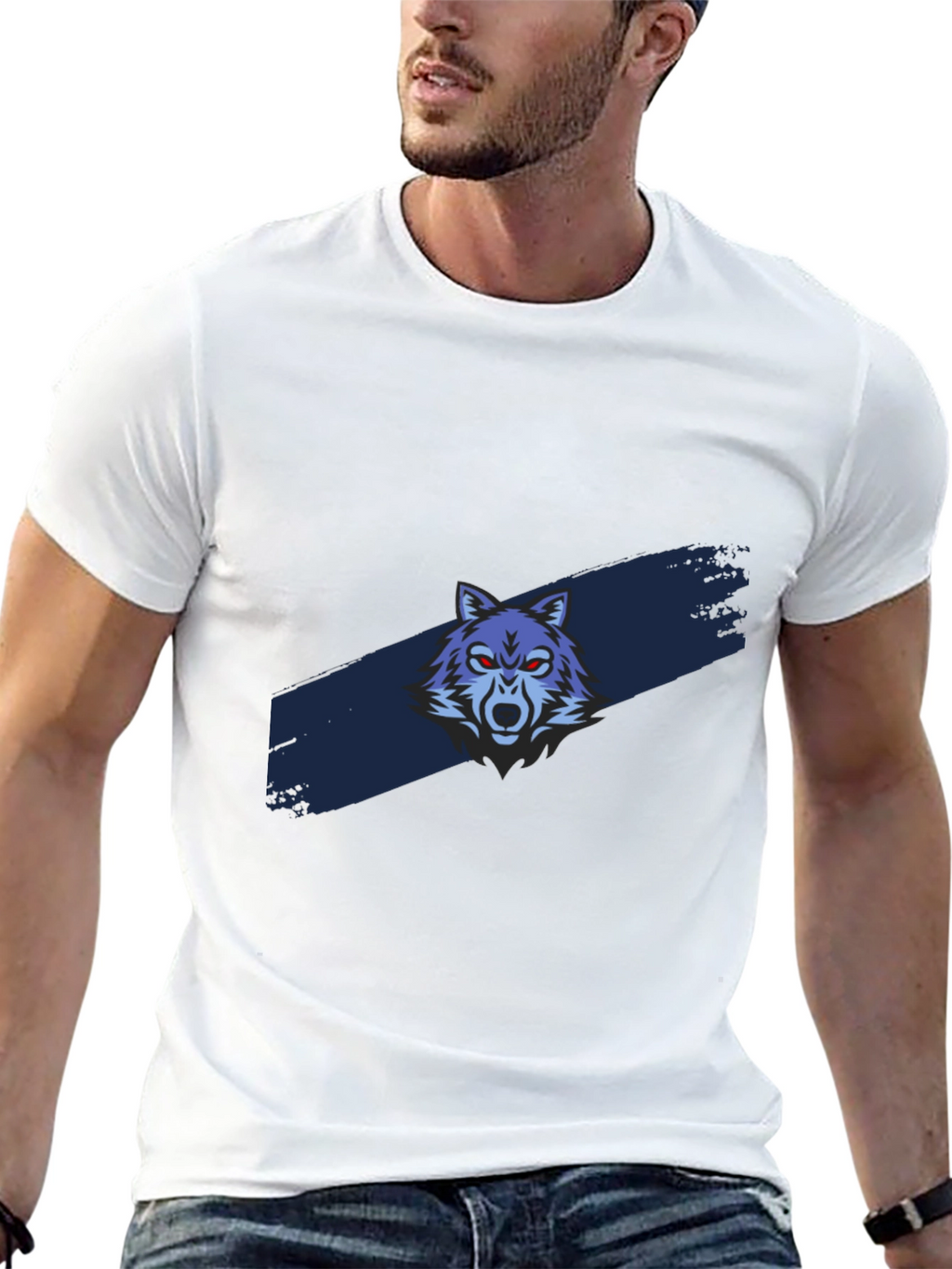 Wolf Graphic Tee - Mens Black T-Shirt