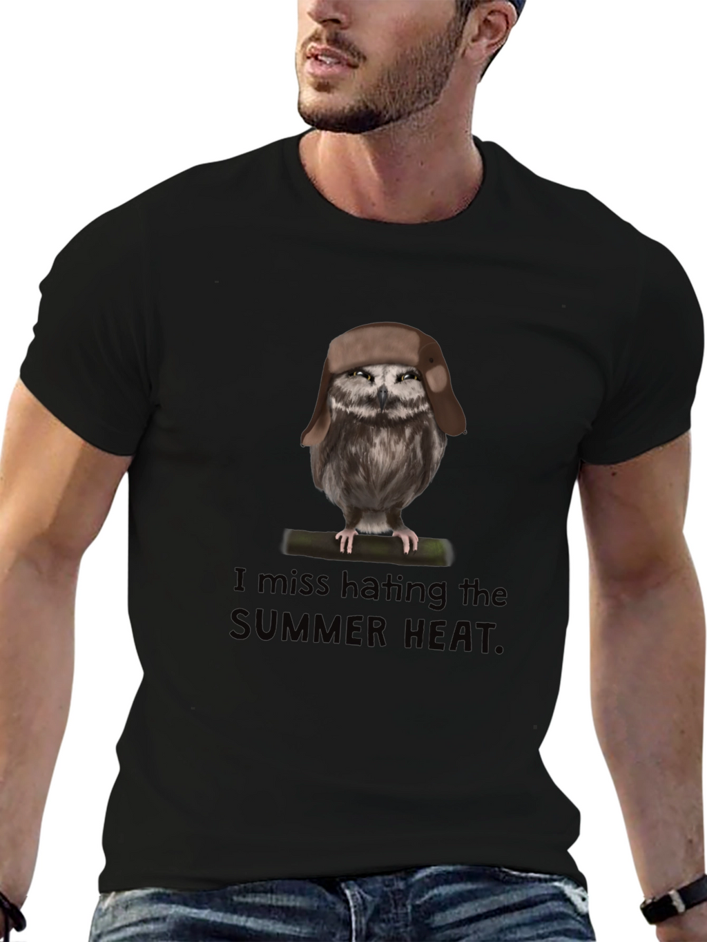 I Miss Hating the Summer Heat Owl T-Shirt