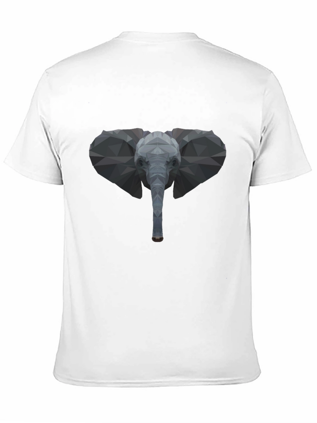 Geometric Elephant Graphic Tee - Stylish Black T-Shirt
