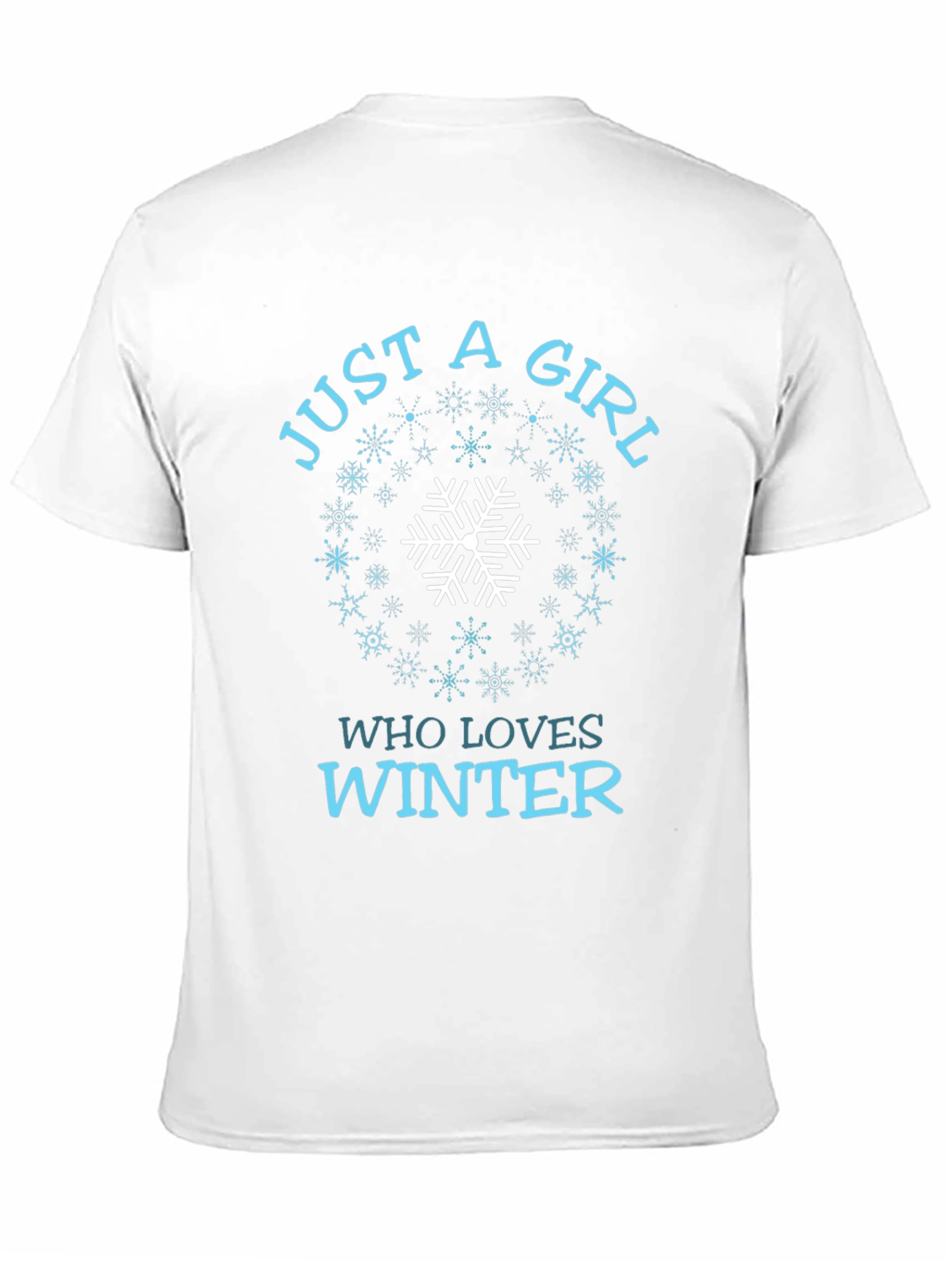 Just A Girl Who Loves Winter Snowflake T-Shirt