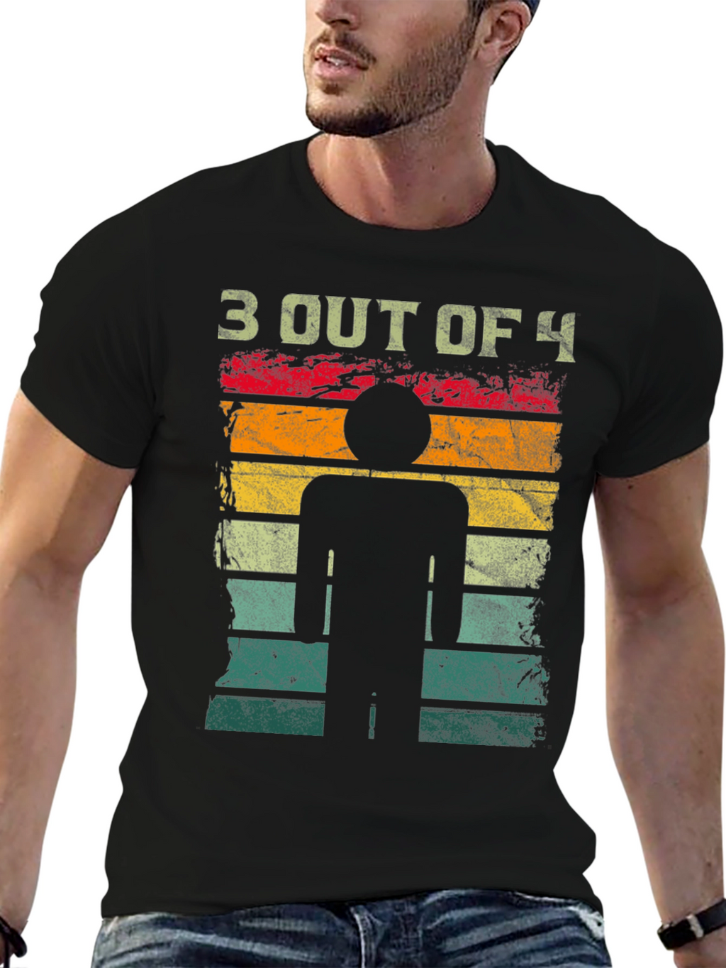 3 Out of 4 Stick Figure T-Shirt