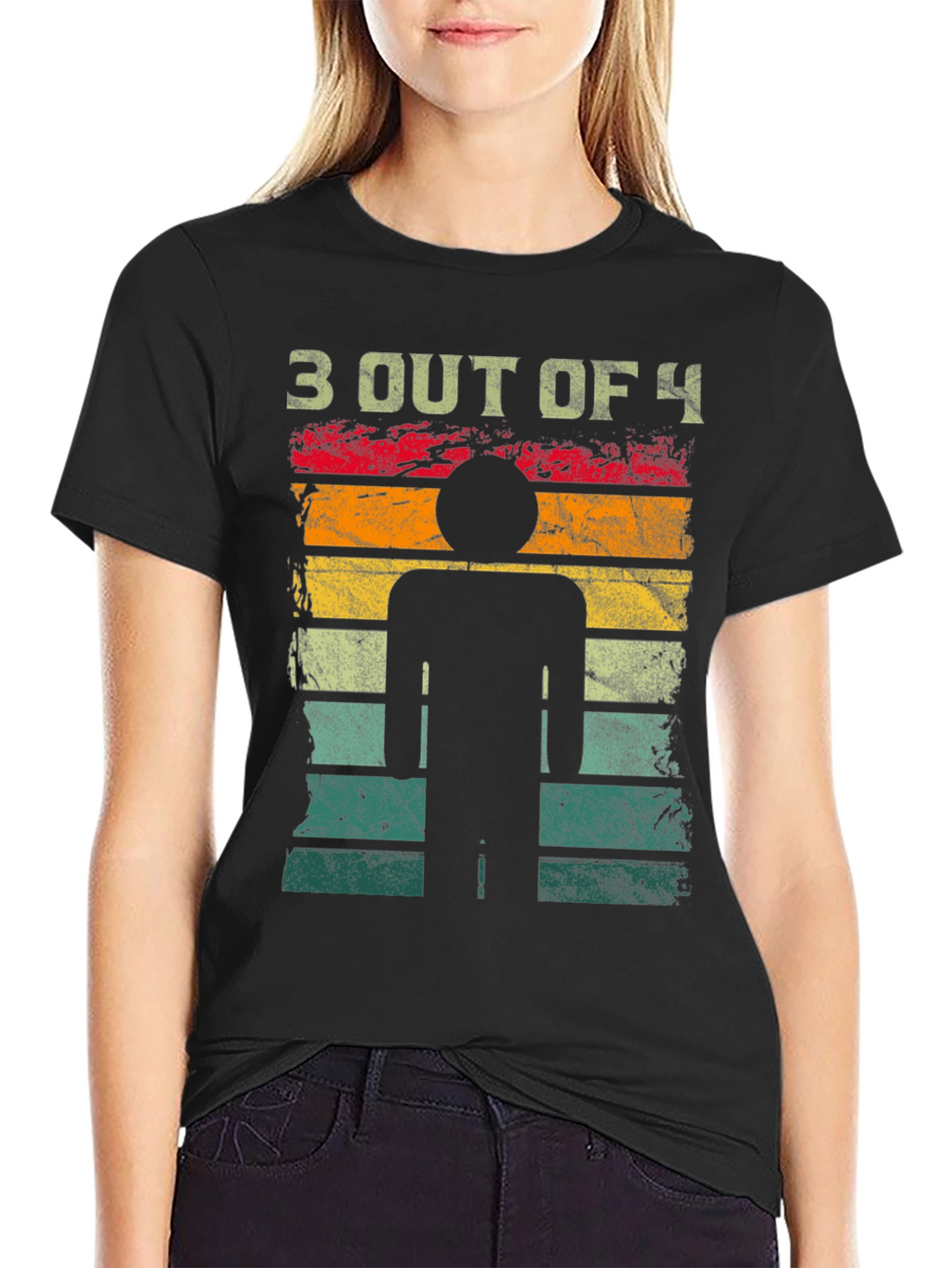 3 Out of 4 Stick Figure T-Shirt