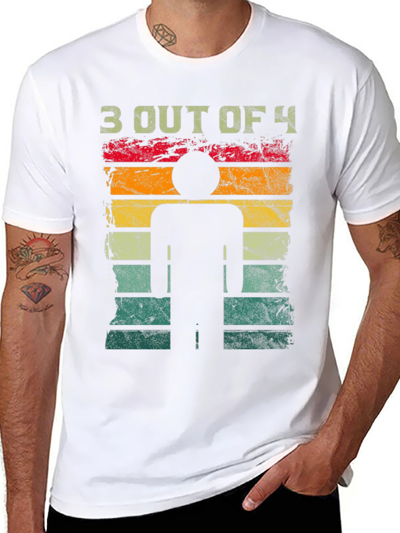 3 Out of 4 Stick Figure T-Shirt