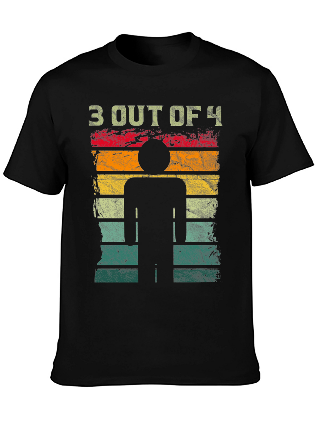 3 Out of 4 Stick Figure T-Shirt