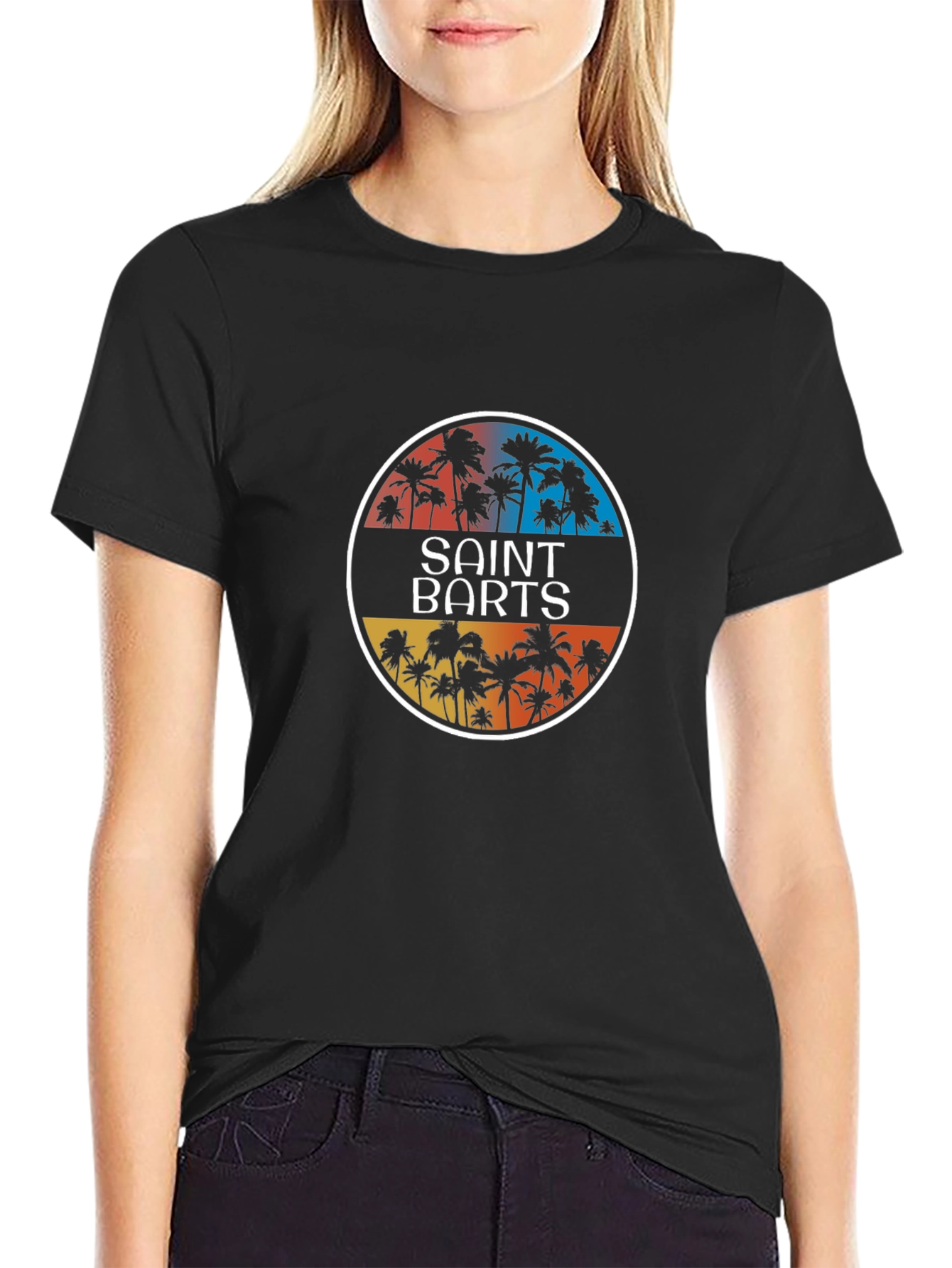 Saint Barts Palm Tee - Island Vibes