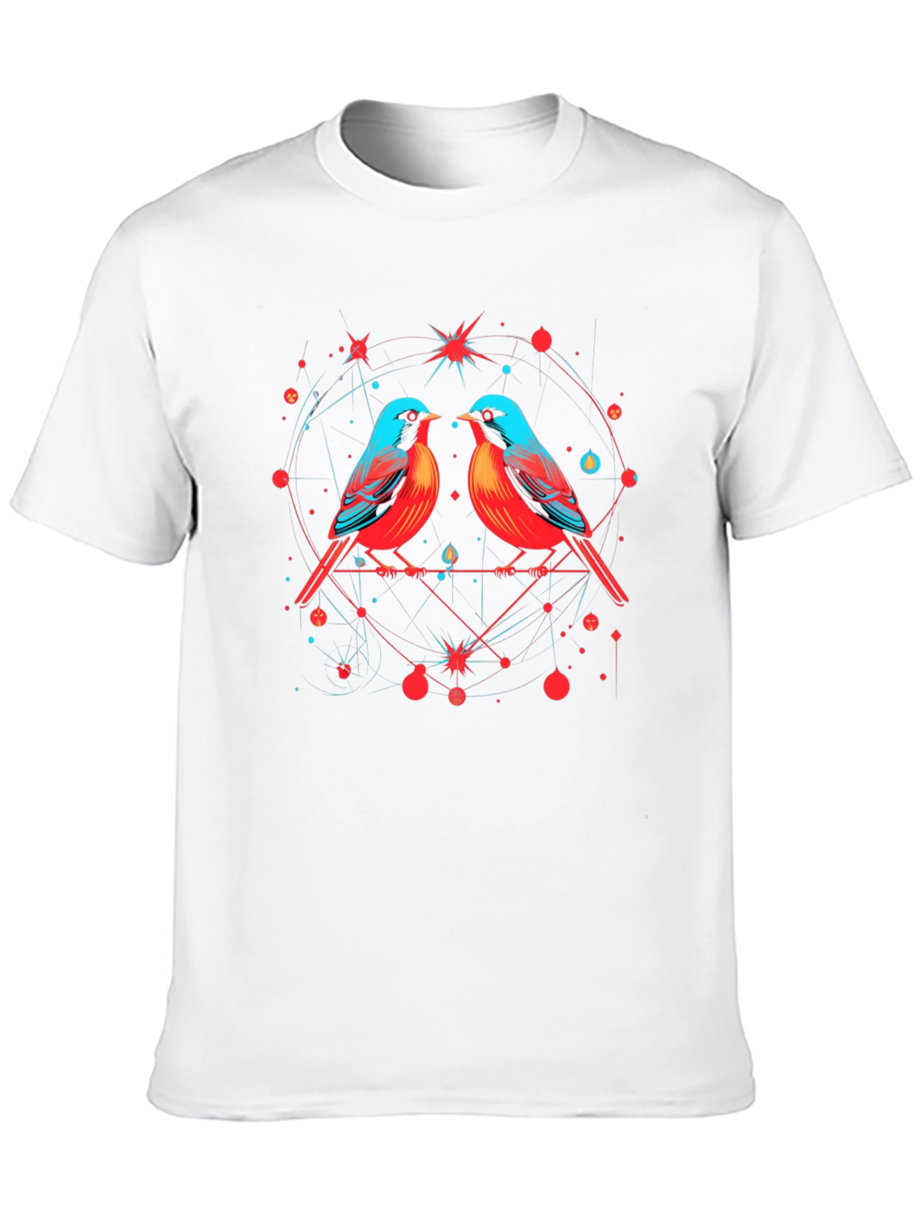Birds in Love Graphic Tee - Black