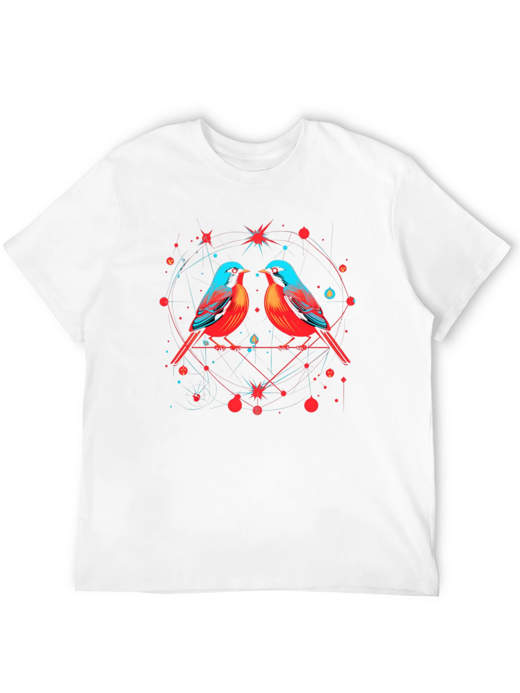 Birds in Love Graphic Tee - Black