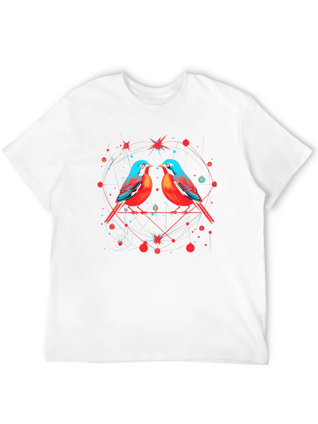 Birds in Love Graphic Tee - Black