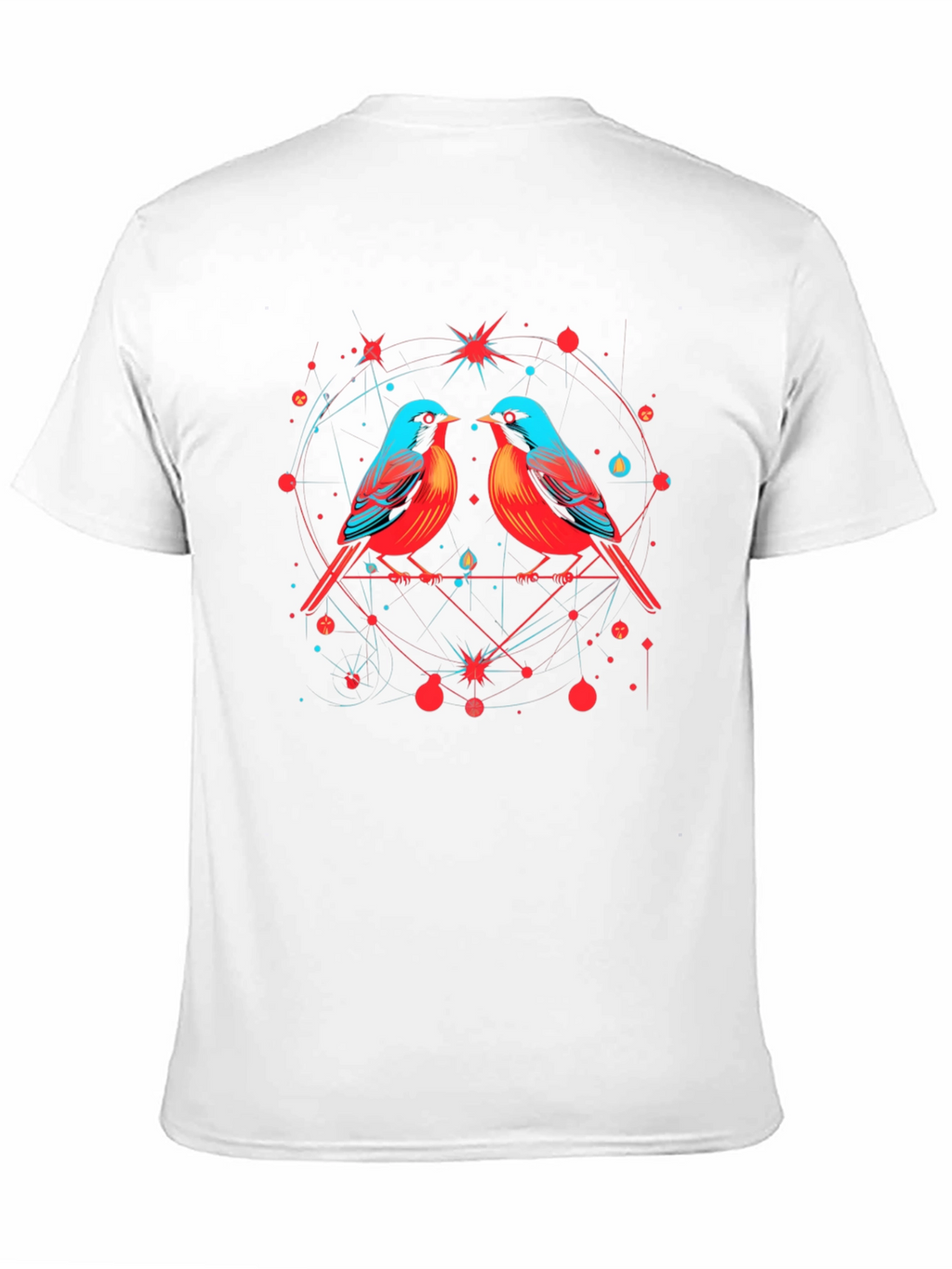 Birds in Love Graphic Tee - Black
