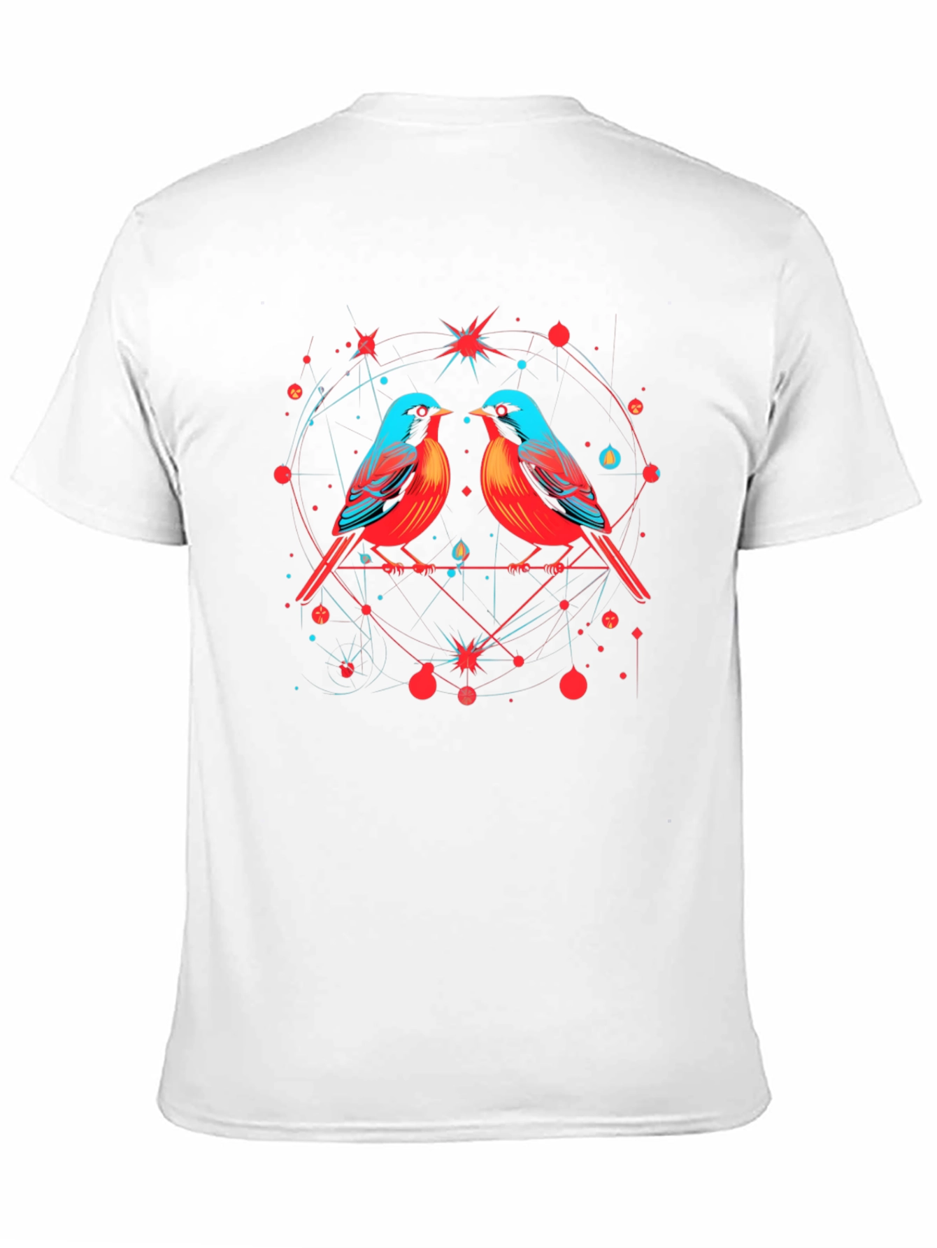 Birds in Love Graphic Tee - Black