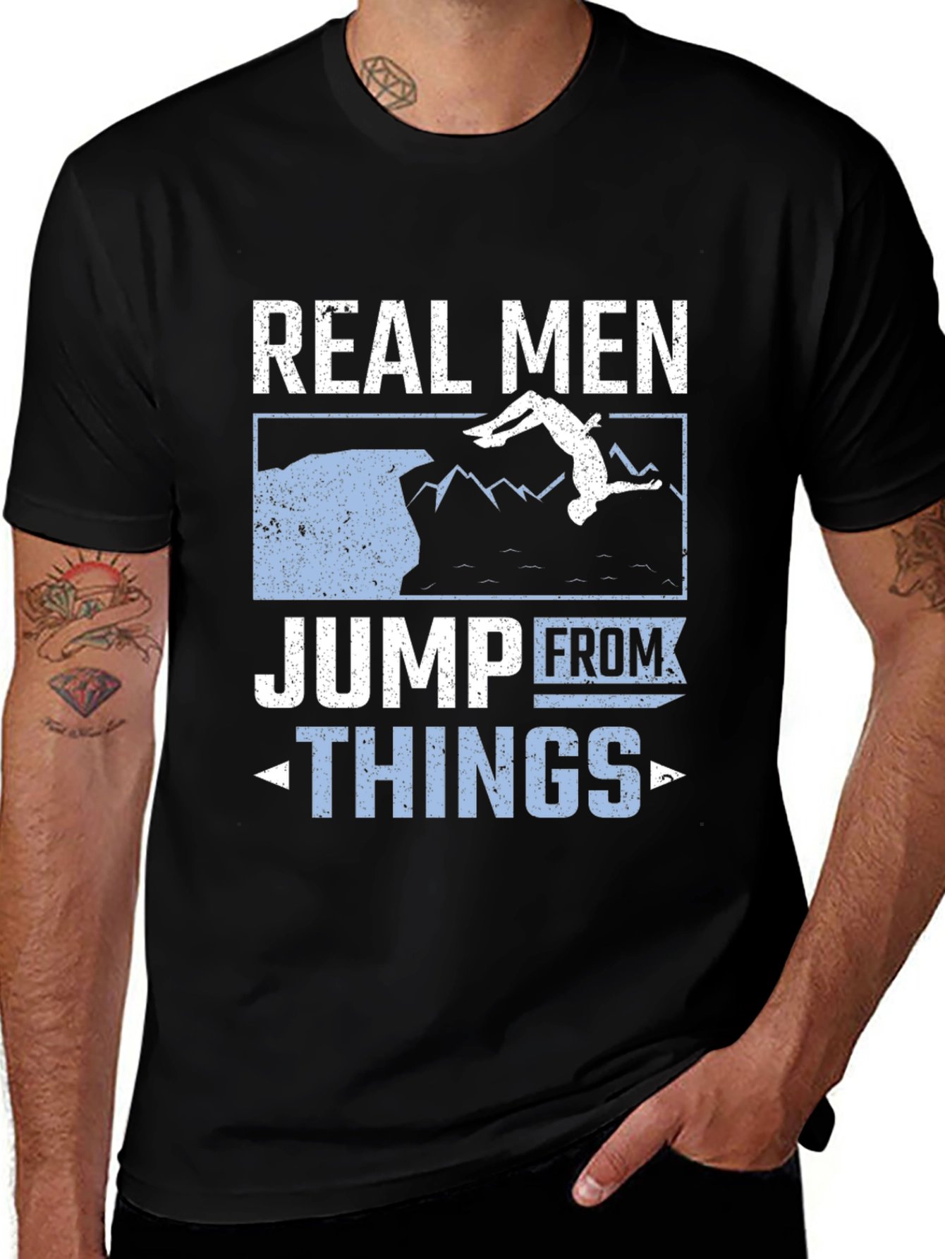 Real Men Jump From Things T-Shirt