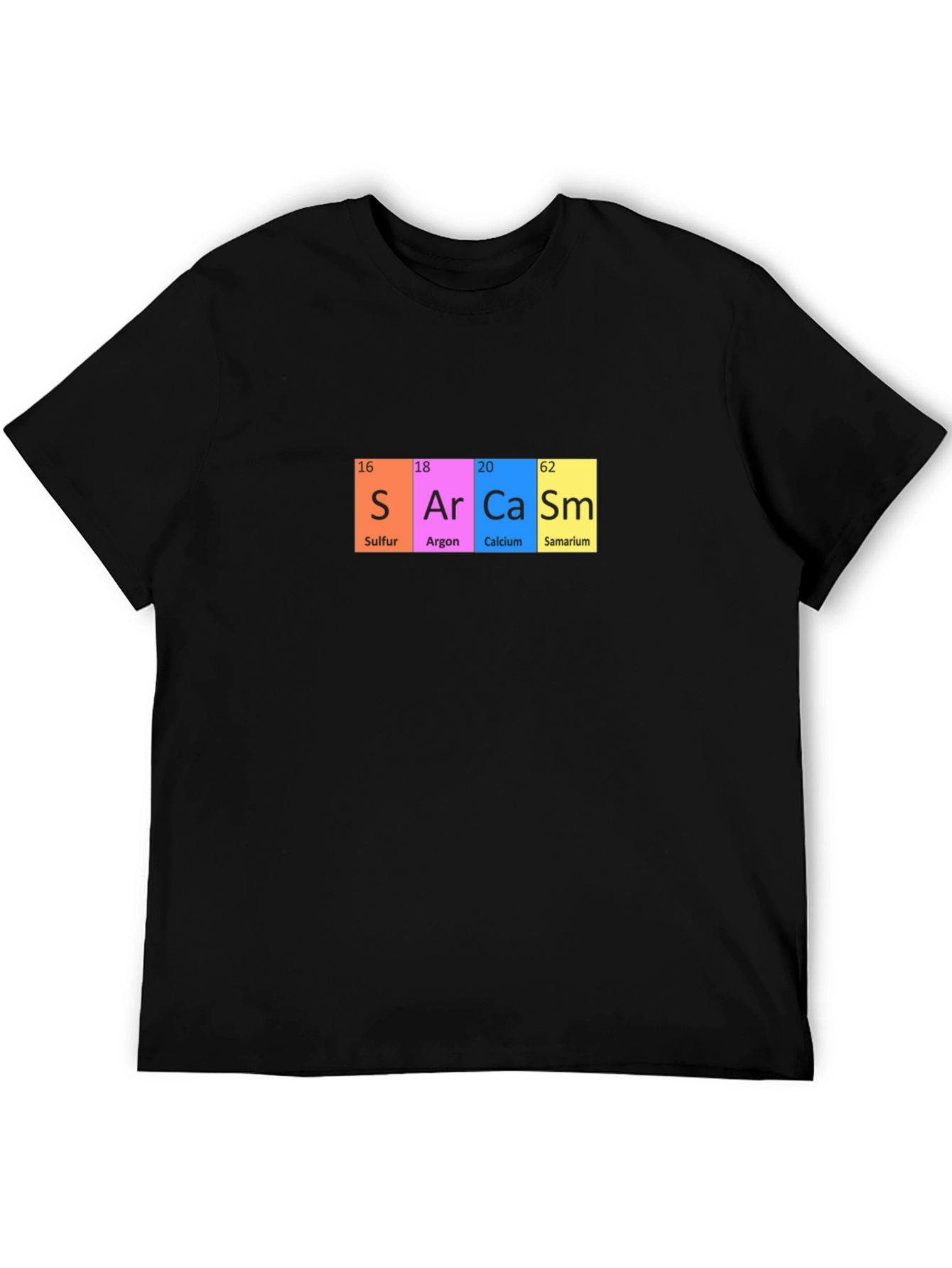 Sarcasm Periodic Table Funny Graphic T-Shirt