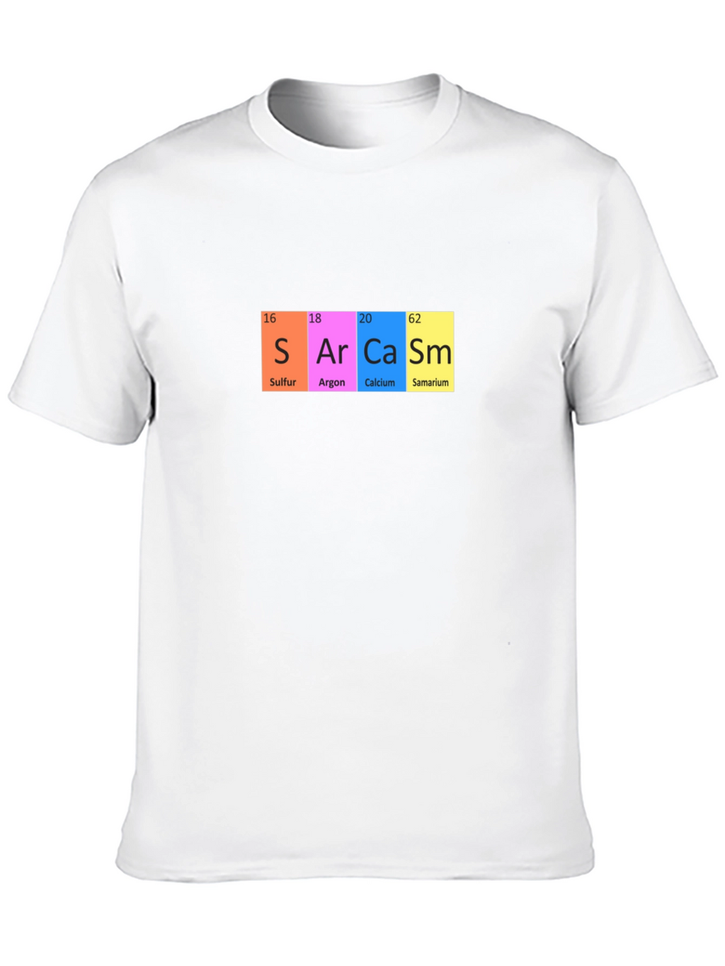 Sarcasm Periodic Table Funny Graphic T-Shirt