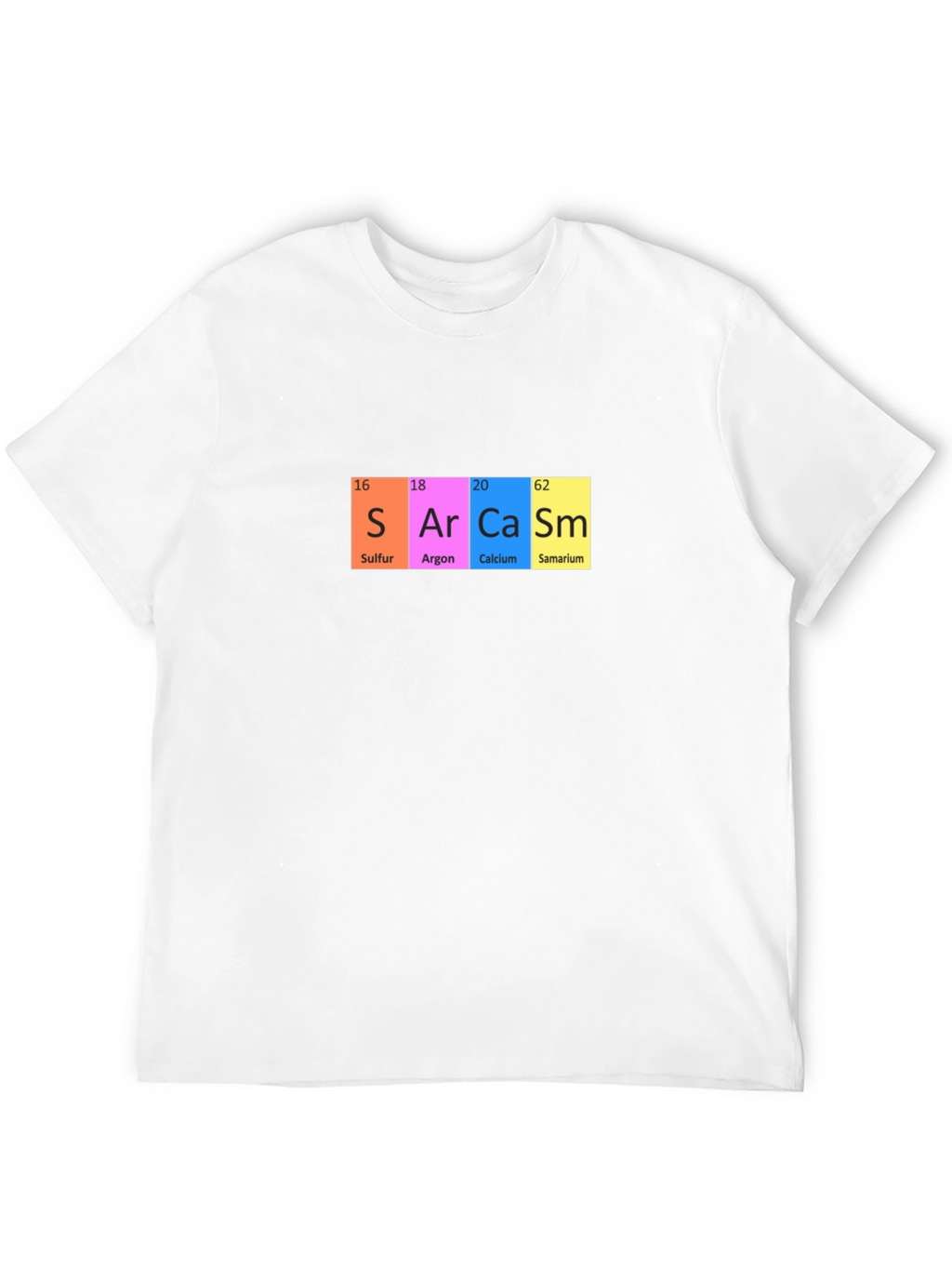 Sarcasm Periodic Table Funny Graphic T-Shirt