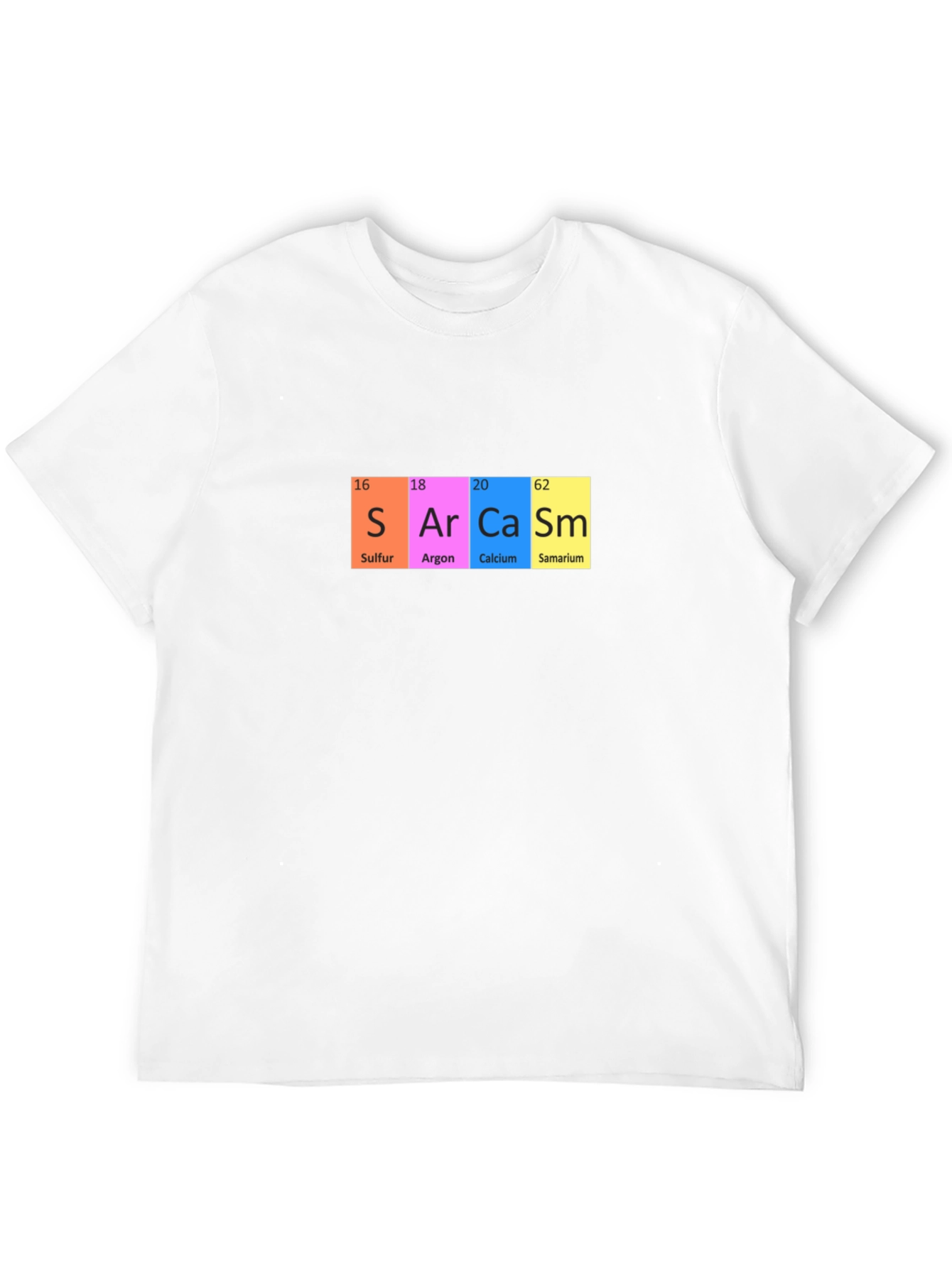 Sarcasm Periodic Table Funny Graphic T-Shirt