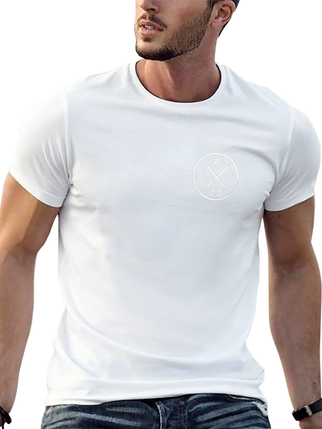 Mens Black Graphic Tee - ADC 23 Circle Logo