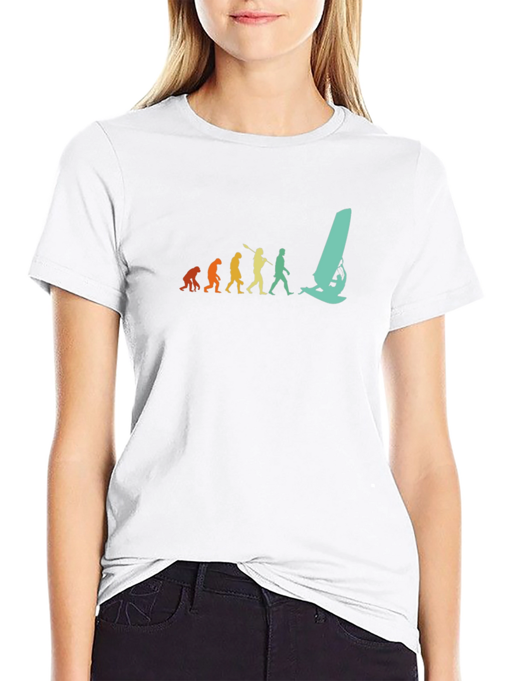 Evolution of Windsurfing Graphic T-Shirt
