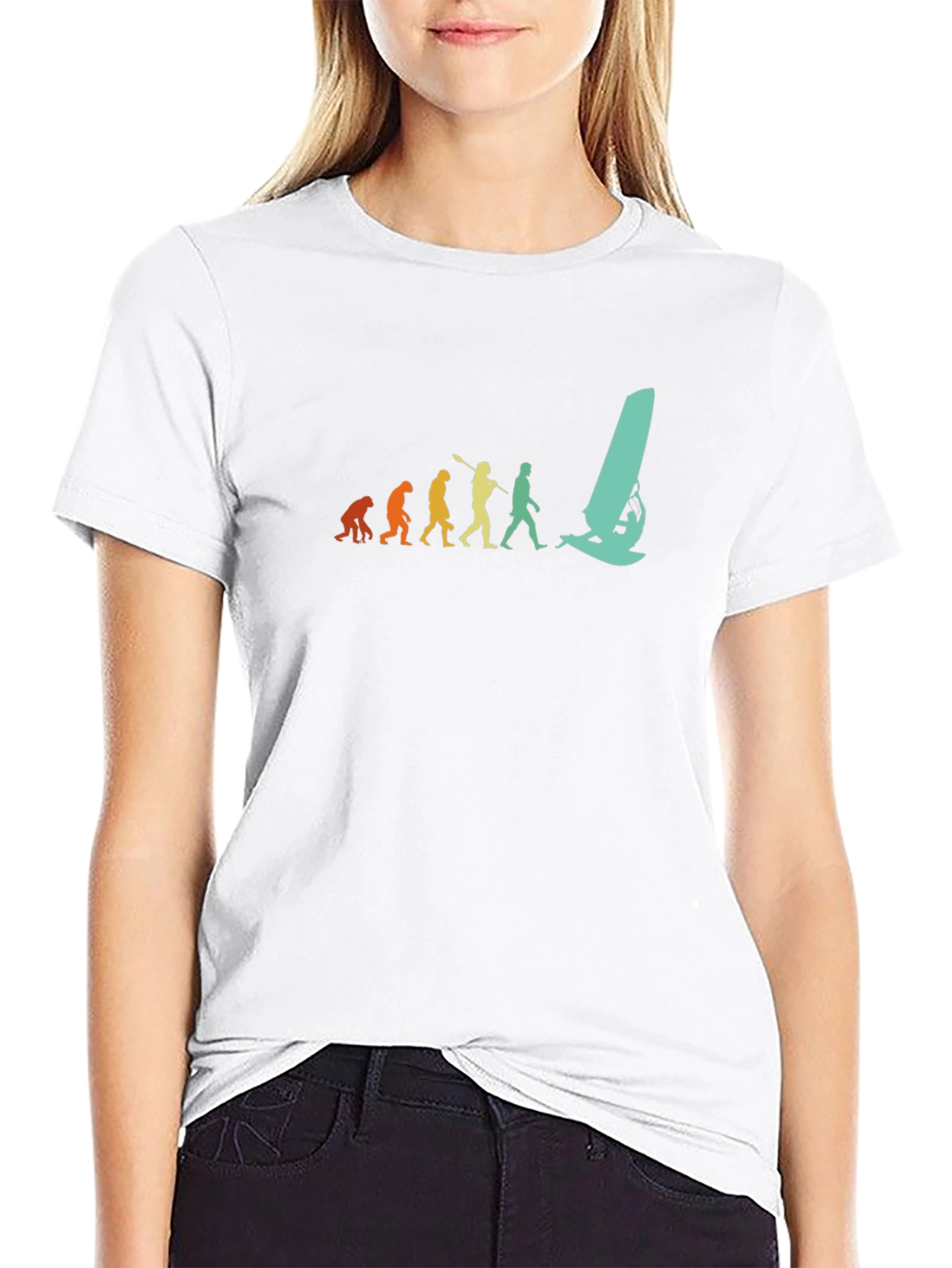 Evolution of Windsurfing Graphic T-Shirt