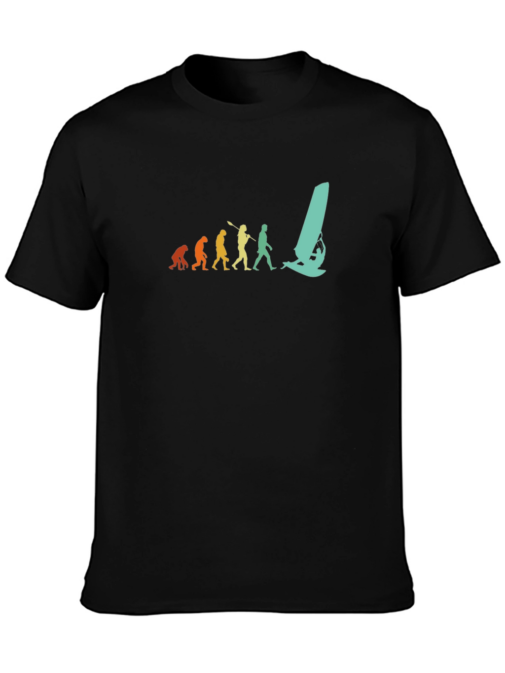 Evolution of Windsurfing Graphic T-Shirt