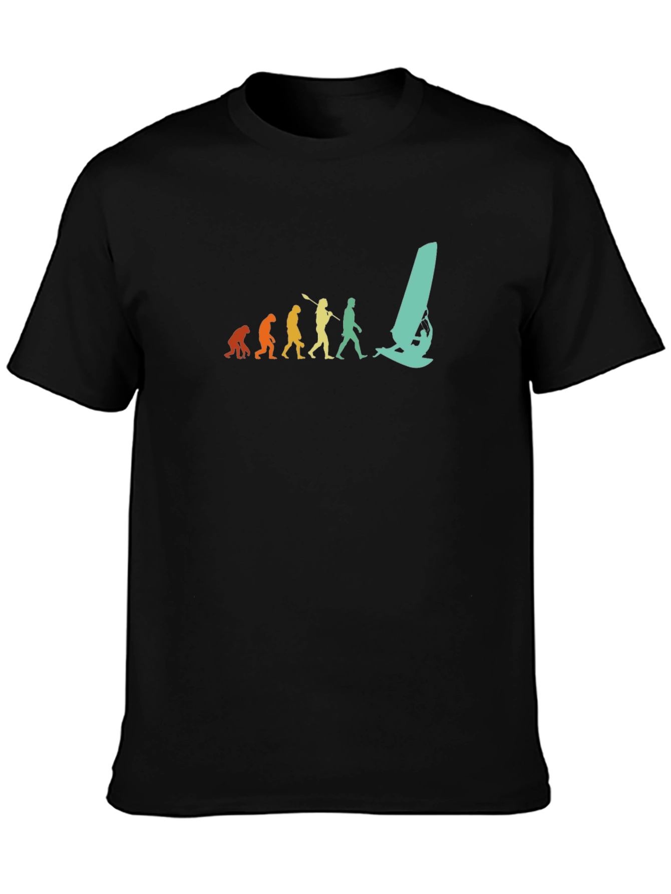 Evolution of Windsurfing Graphic T-Shirt