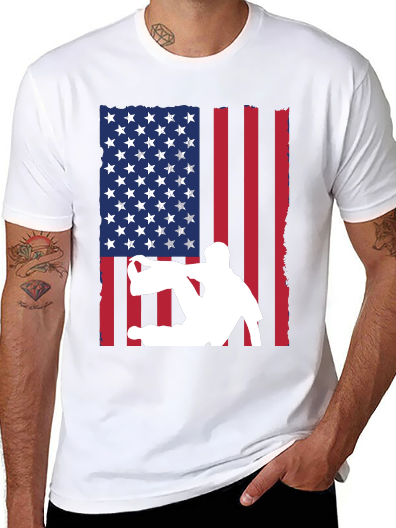 USA Flag Parkour T-Shirt