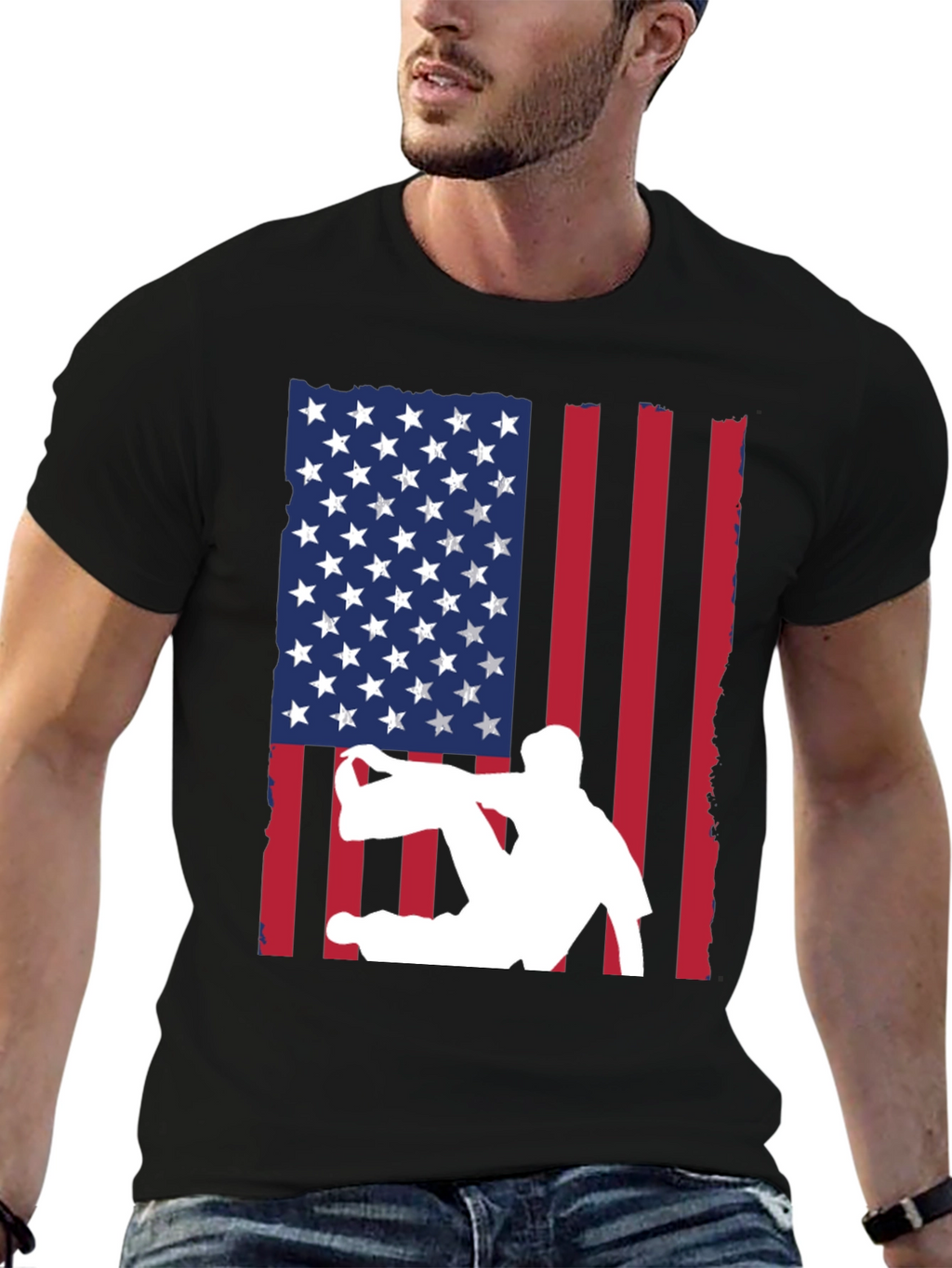 USA Flag Parkour T-Shirt