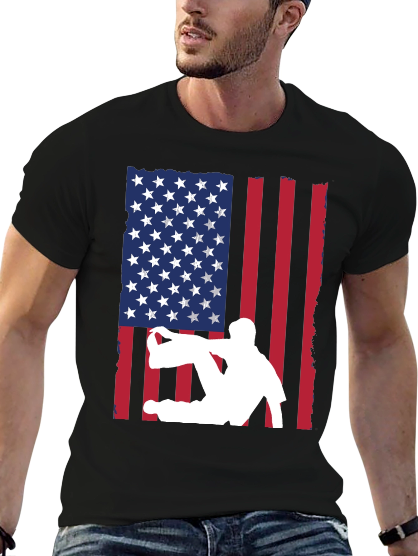 USA Flag Parkour T-Shirt