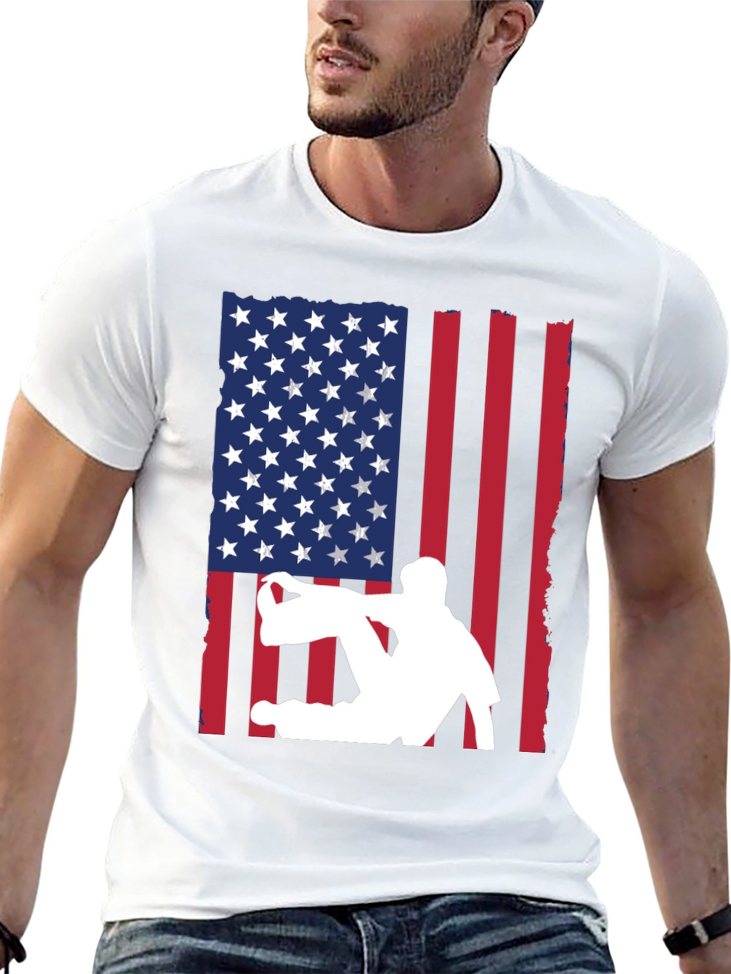 USA Flag Parkour T-Shirt