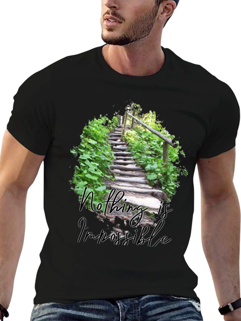 Inspirational Nothing Is Impossible Graphic Tee