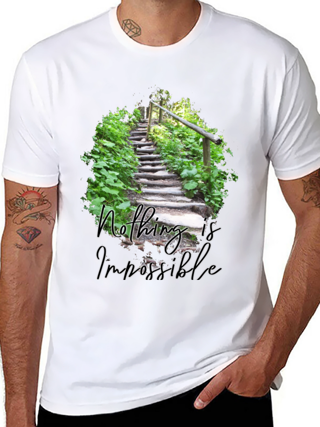 Inspirational Nothing Is Impossible Graphic Tee