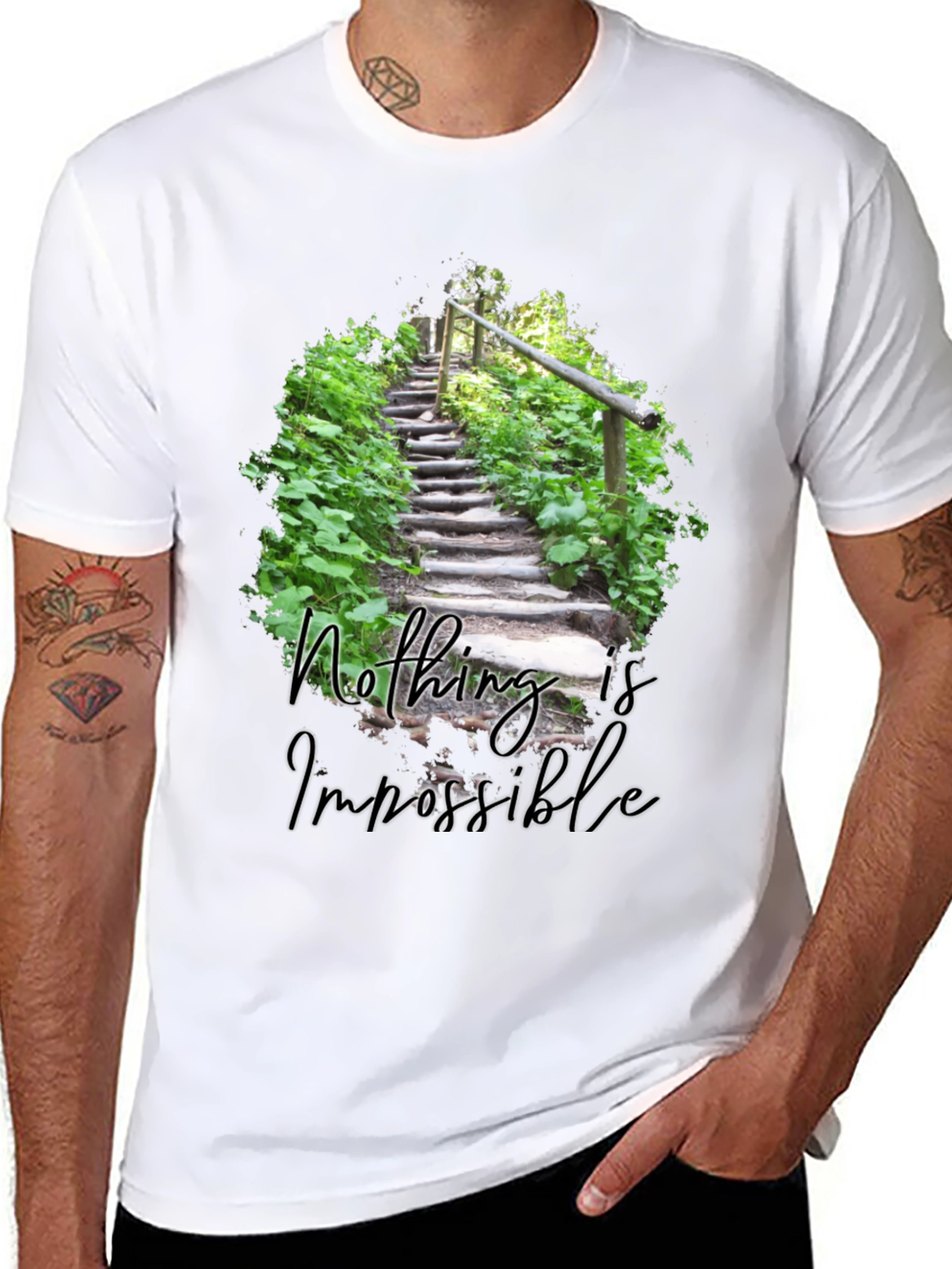 Inspirational Nothing Is Impossible Graphic Tee